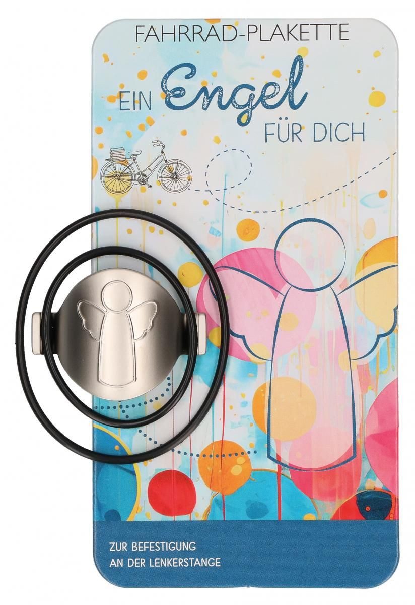 Grußkarte Fahrrad-Plakette - Ein Engel für dich Fahrradplakette
