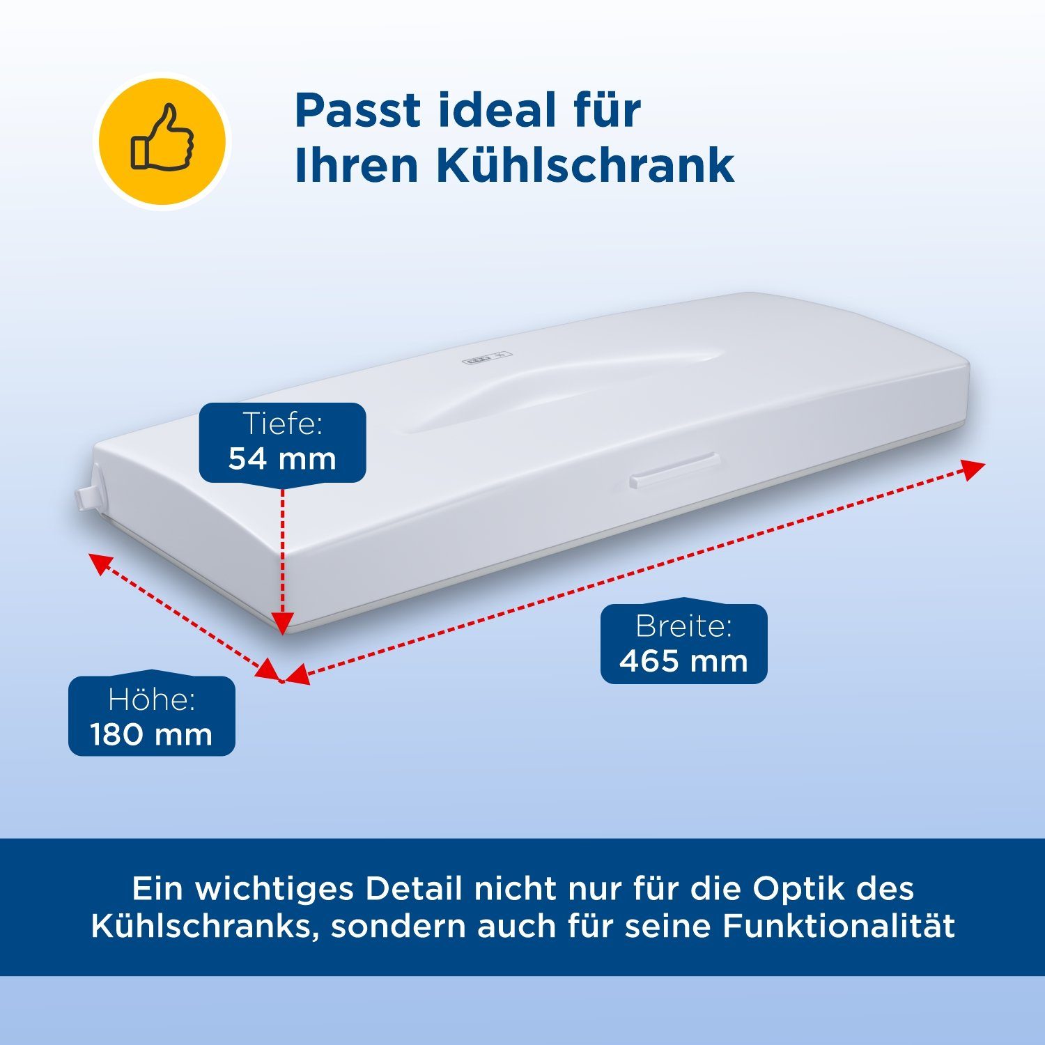 Ersatz 481241619514, Montagezubehör Whirlpool Klappe für Kühlschrank Gefrierfachtür für VIOKS Kühlschrank