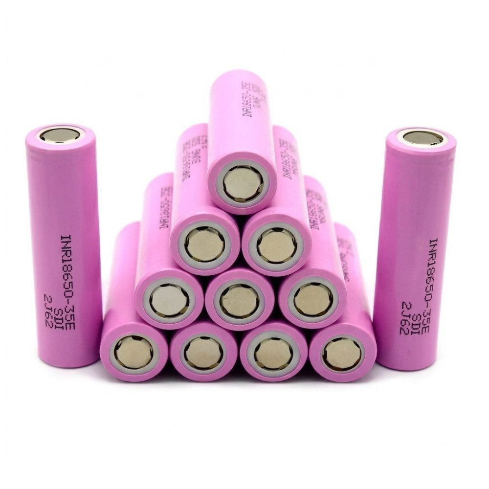 Athlix 10er Pack 18650 wiederaufladbare Lithium-Ionen-Batterie Akku Akkupacks 3500 mAh (3,7 V, 10 St), Hohe Impuls- und Dauerentladeraten, Hohe Energiedichte