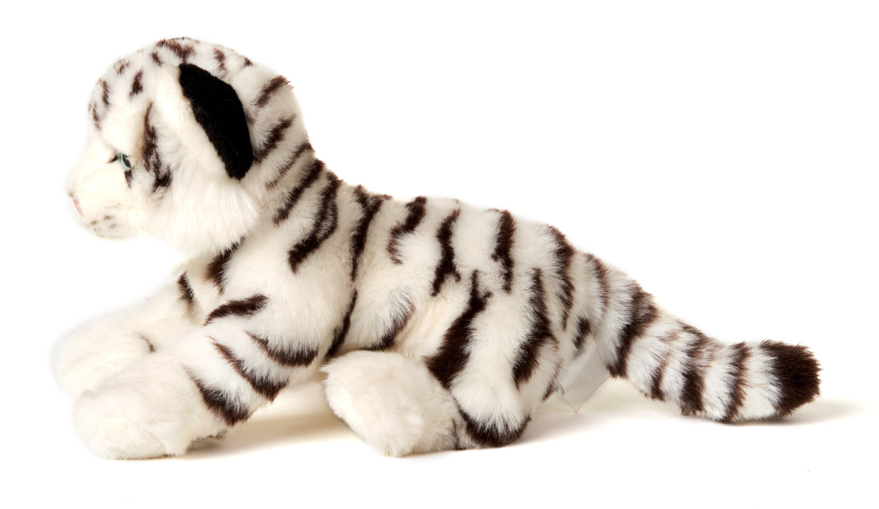 Uni-Toys Kuscheltier Weißer Tiger Baby, sitzend - 20 cm (Höhe) - Plüsch, Plüschtier, zu 100 % recyceltes Füllmaterial