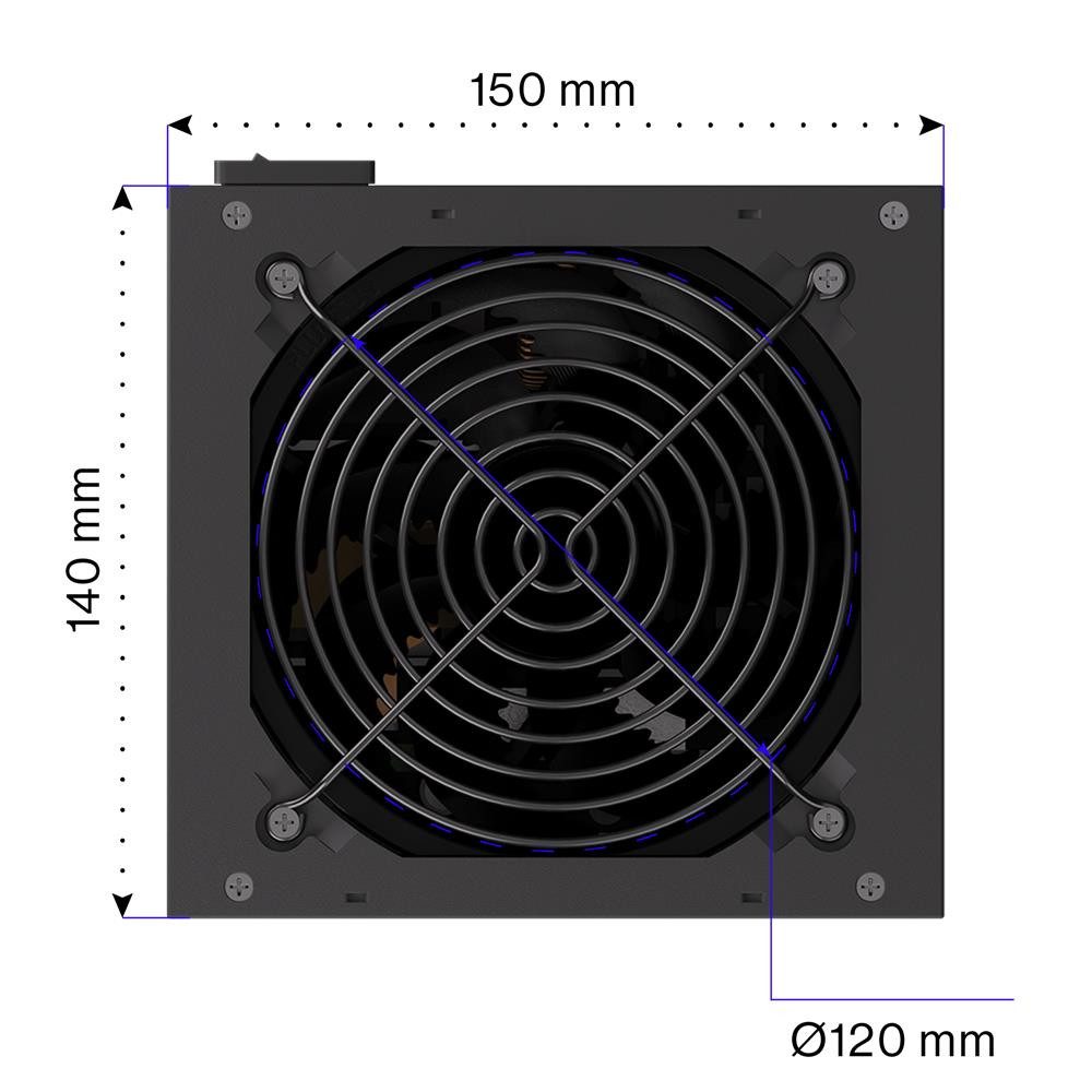 ENDORFY Supremo FM5 Gold 750 W EY7A008 ATX-Netzteil, vollmodular PC-Netzteil (DC-DC-Wandler, Japan-Kondensatoren, 5 Schutzarten)