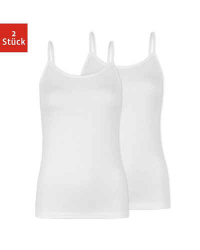 SNOCKS Tanktop »Spaghetti Top Damen« (2-tlg) aus Bio-Baumwolle, perfektes Basic für jedes Outfit