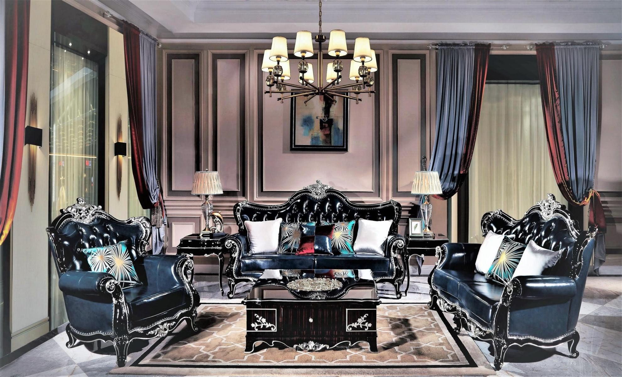 Xlmoebel 2-Sitzer Klassisches Ledersofa in elegantem Design mit hochwertiger Polsterung, Hergestellt in Europa