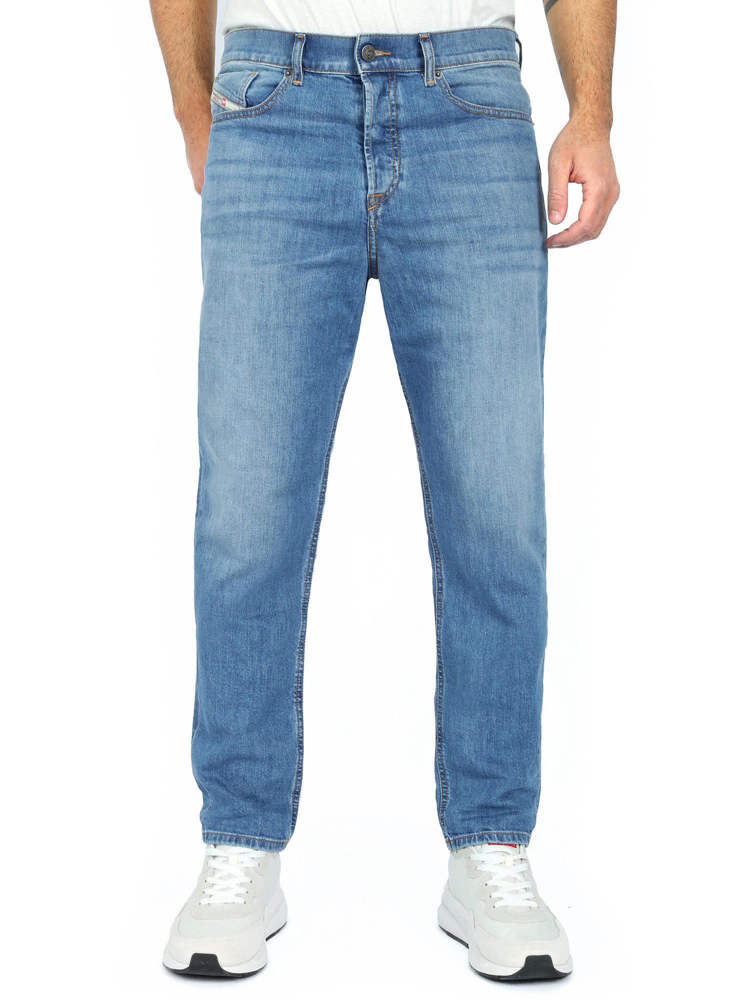 Diesel Tapered-fit-Jeans Regular Fit - D-Fining 0EHAJ - Länge:32 mittlerer Stretch, Leichtgewicht Denim