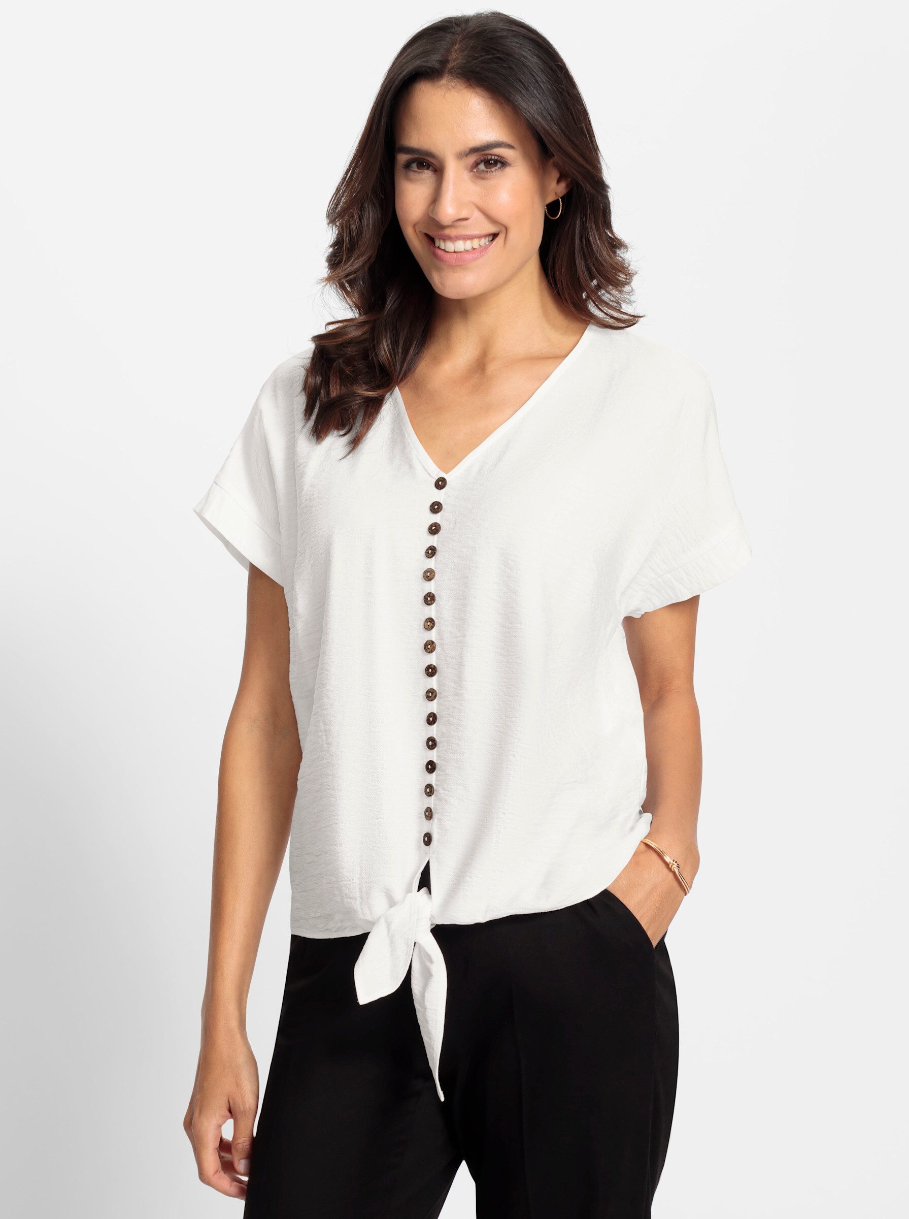 Witt Klassische Bluse Schlupfbluse Kurzarm günstig online kaufen