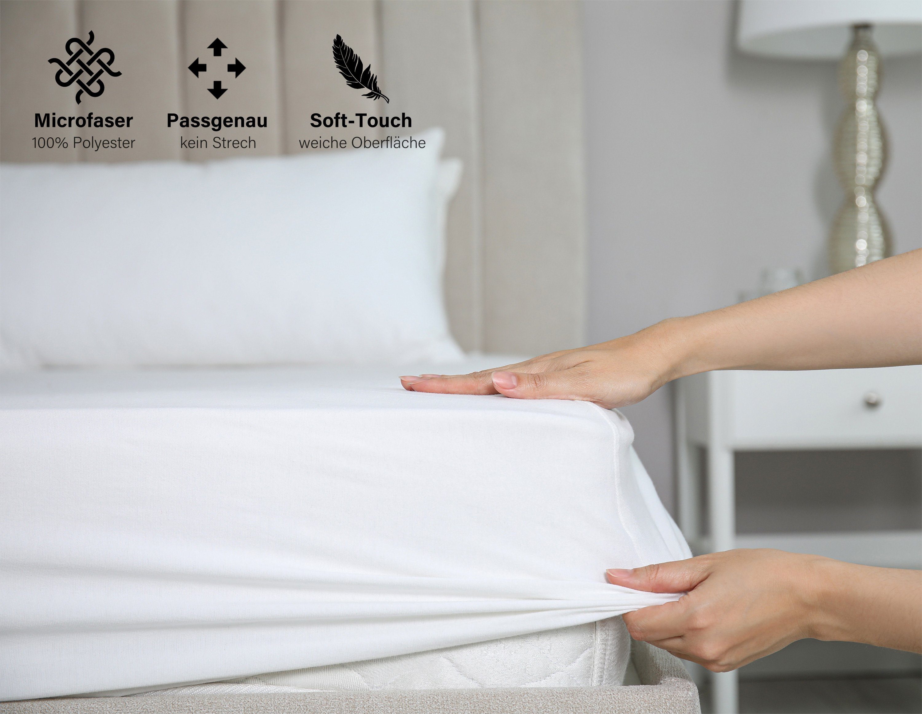 Beautex Spannbettlaken Mikrofaser Spannbetttuch Bettlaken, Premium Mikrofas günstig online kaufen