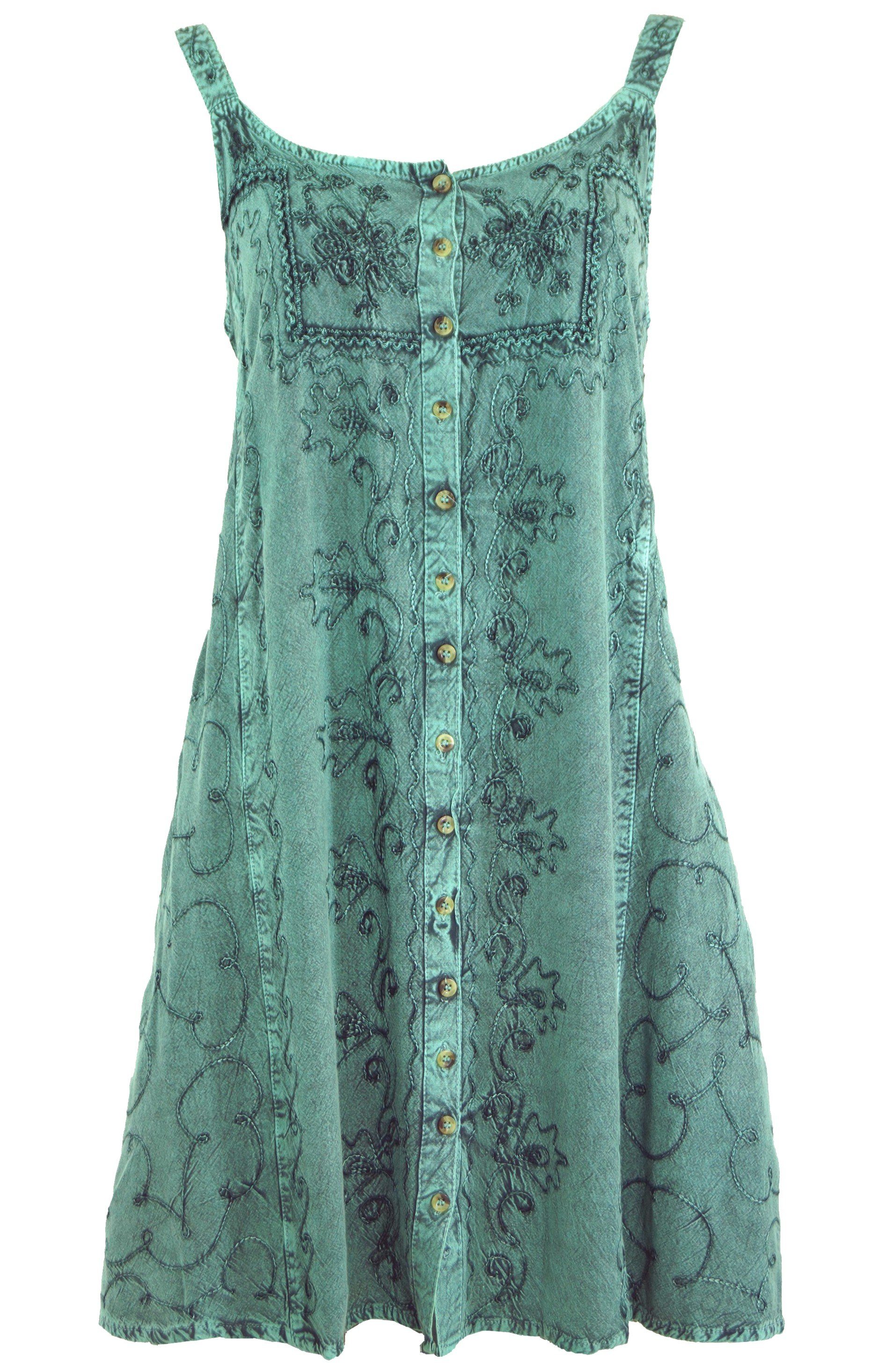 Guru-Shop Midikleid Besticktes indisches Kleid, Boho günstig online kaufen