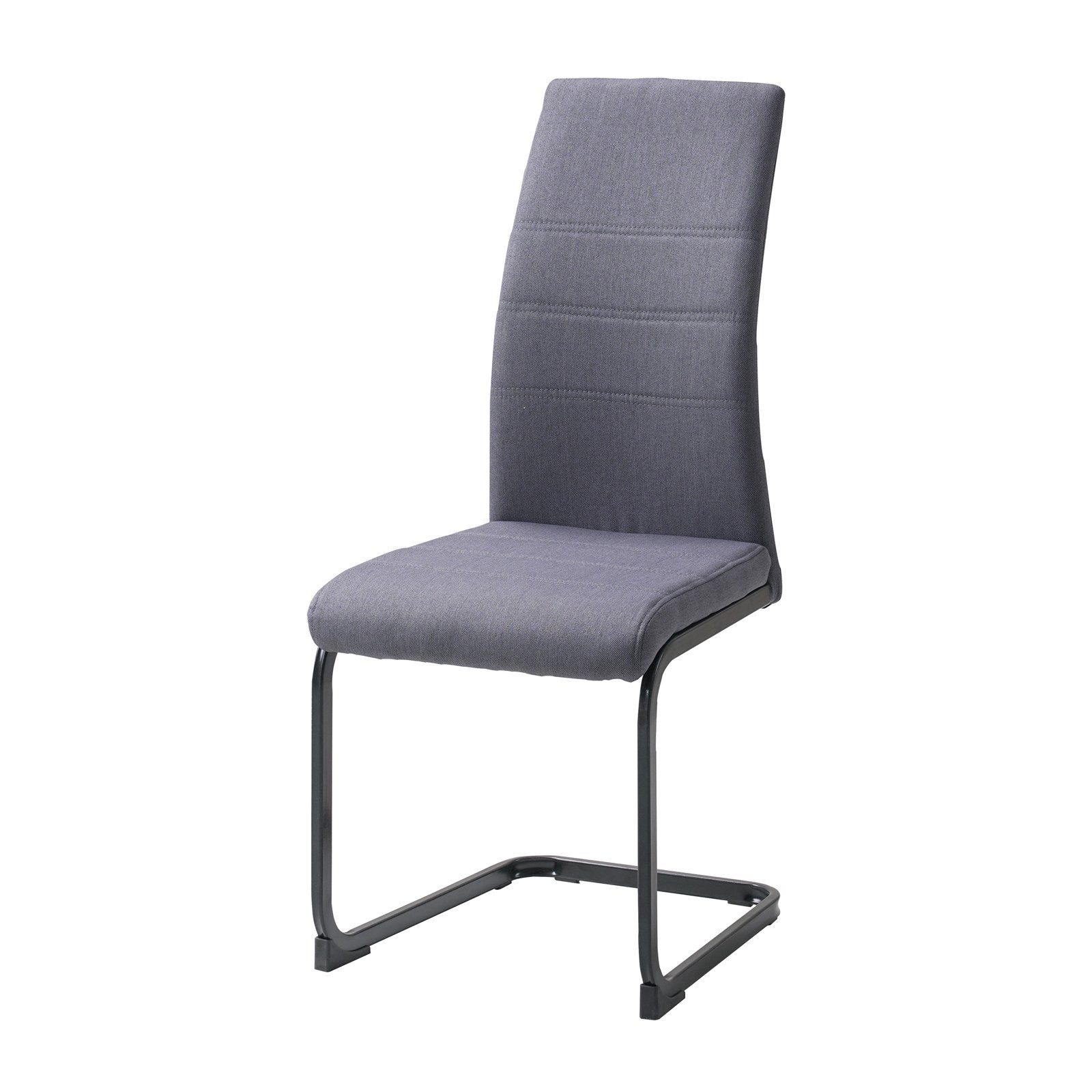 HTI-Line Freischwinger Schwingstuhl SallyC Grau 4er (Set, 4 St), Freischwinger Esszimmerstuhl