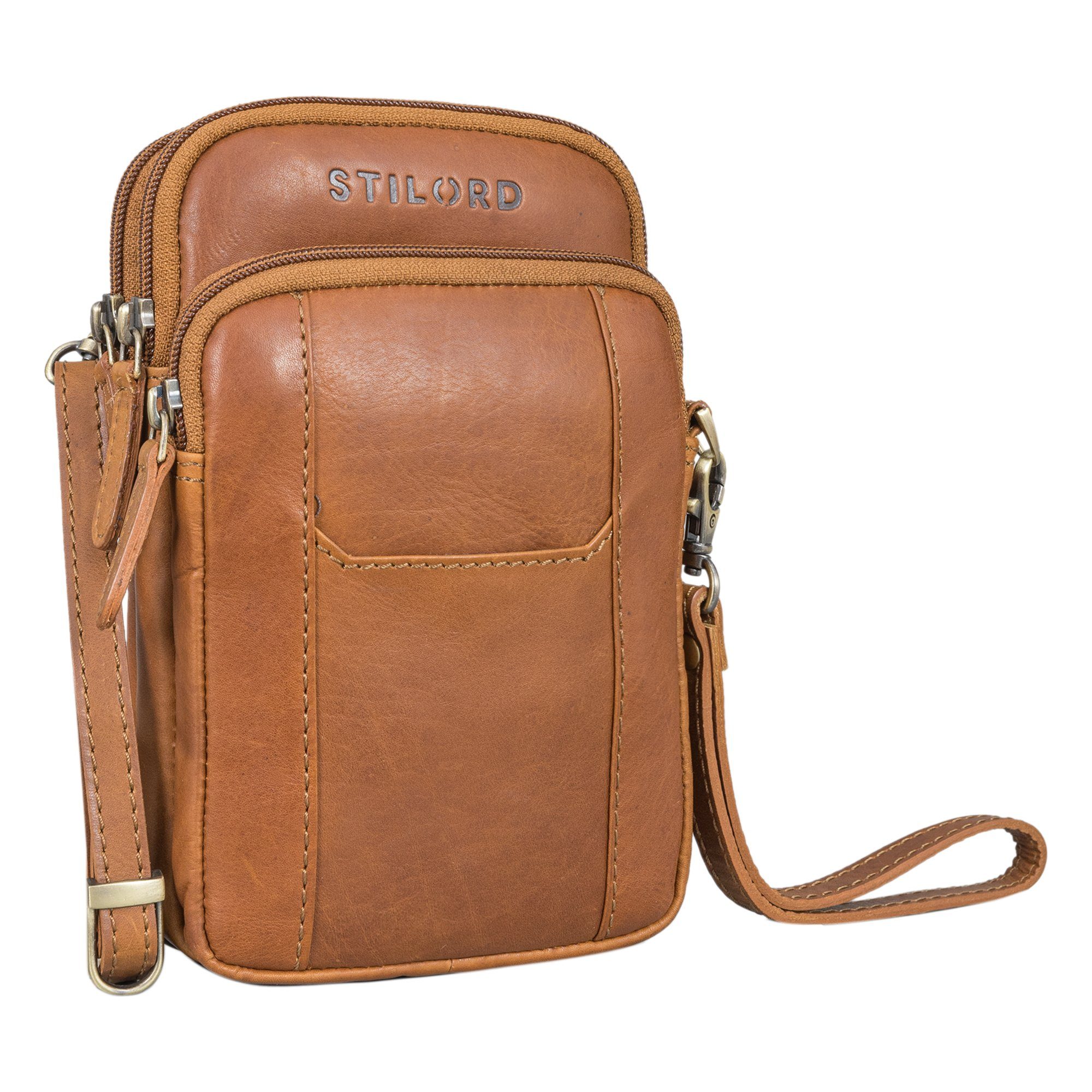 Handtasche "Tertius" 3-in-1 Herren Umhängetasche Handgelenktasche Gürteltasche