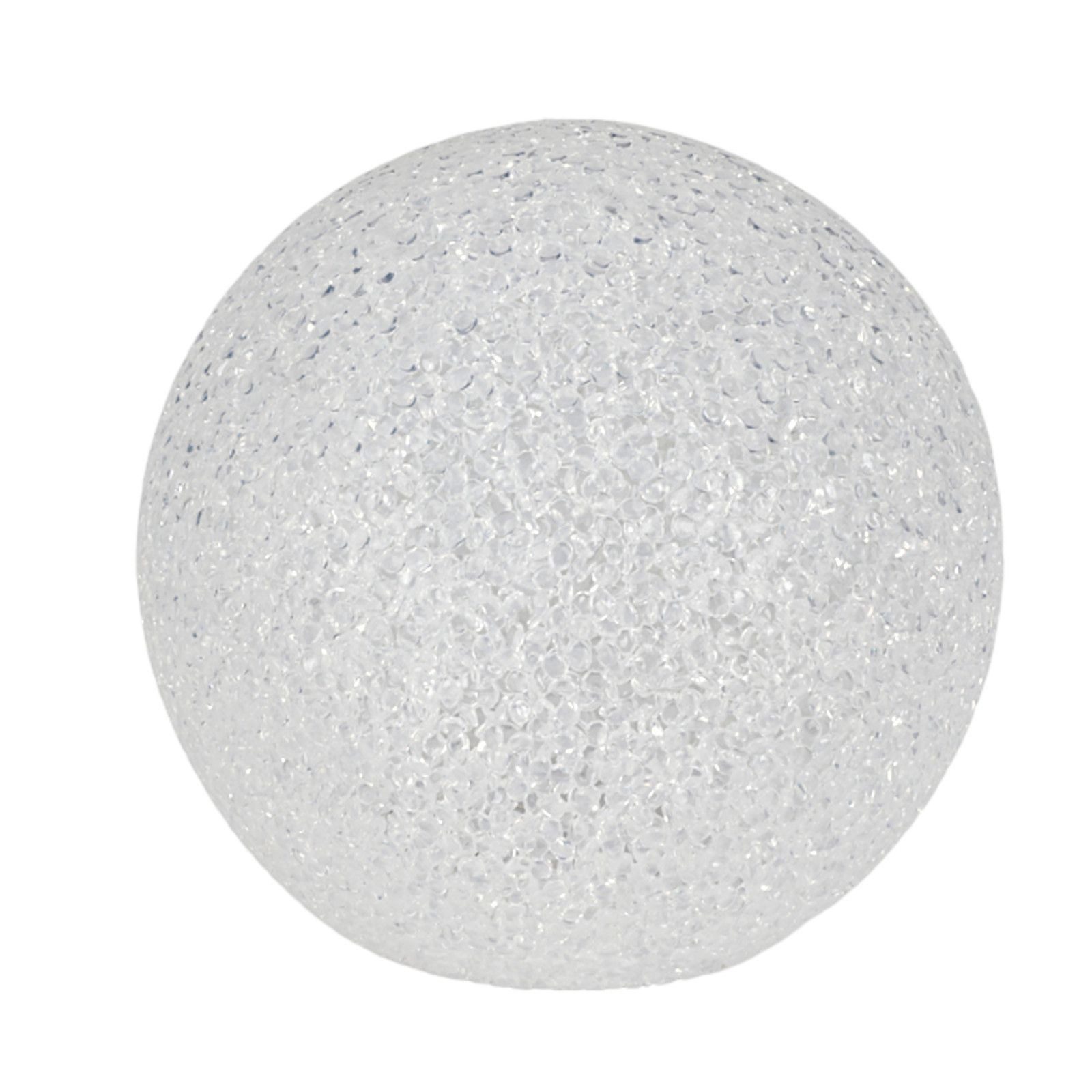 BURI LED Dekolicht Leuchtkugel LED Weiß 15cm Kugelleuchte Dekoleuchte Tischlampe Lampe