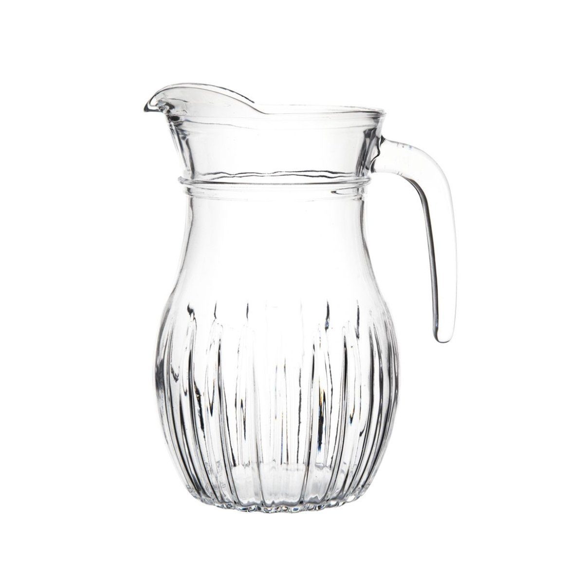 Konzept 11 Wasserkrug Glaskrug, (Krüg für Wasser, 1200ml-tlg., Saft, Eistee, Limonade), Spülmaschinenfest