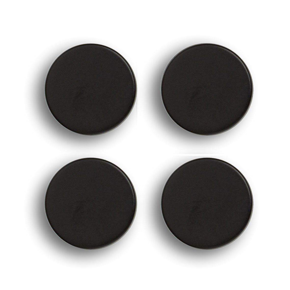 Zeller Present Magnet -Set, 4-tlg., extra stark, schwarz, Metall / Ferrit, Ø2,3 x 0,9 cm