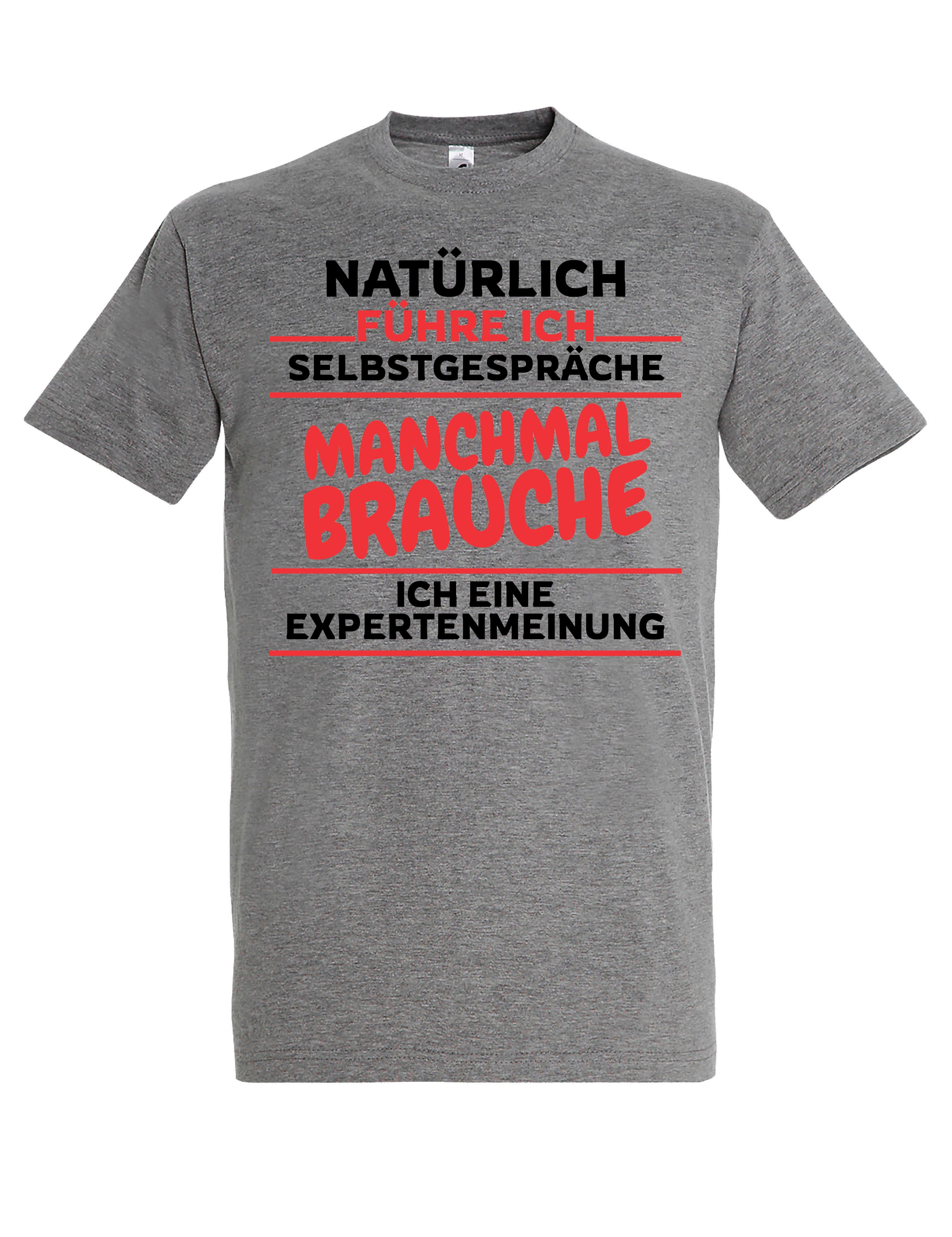 T-Shirt "Selbstgespräche" Herren T-Shirt mit lustigen Print Geschenk Statement