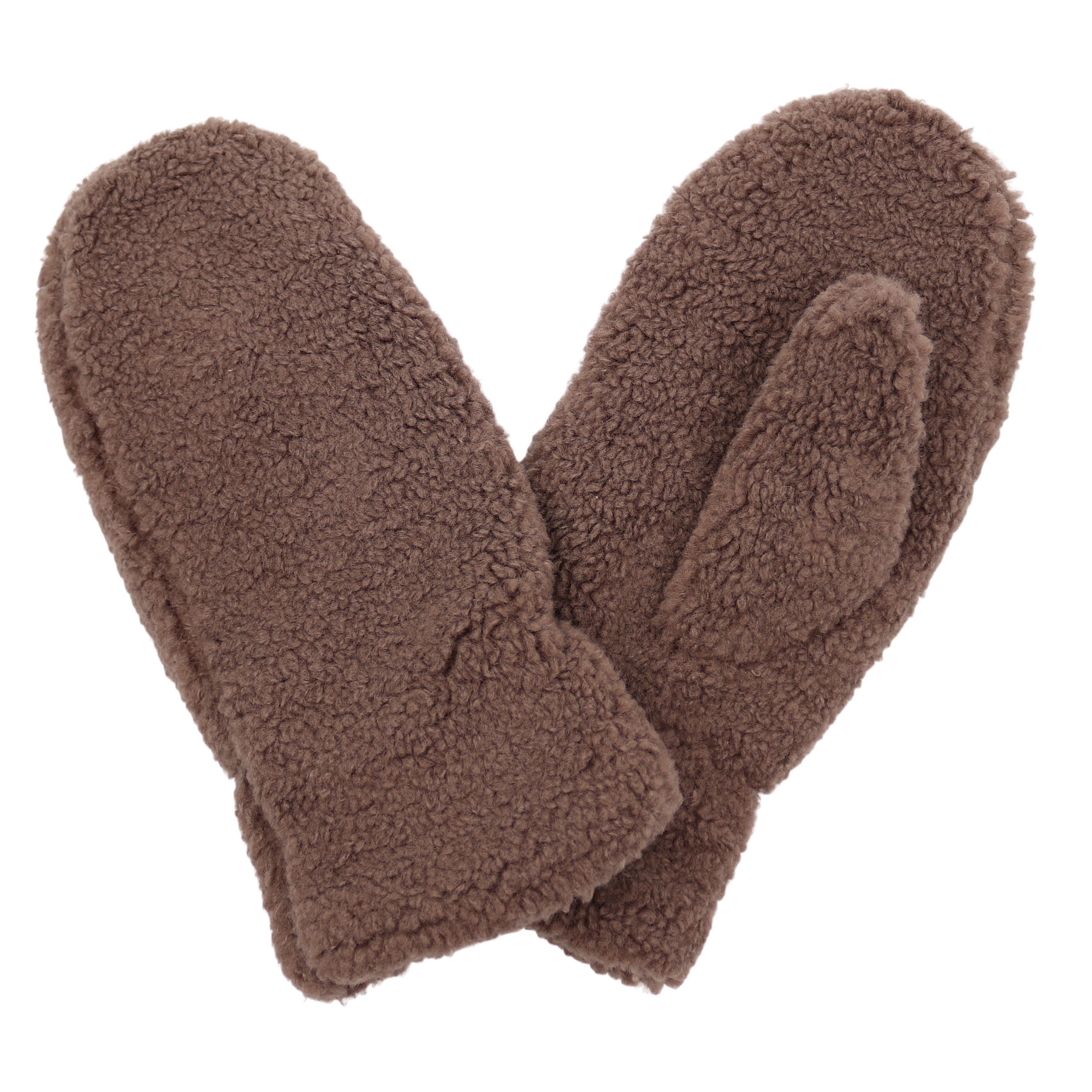 MIRROSI Fleecehandschuhe Damen Handschuhe aus Teddyfell, Warm und Kuschelig (Einheitsgröße) Dick gefüttert ideal für Herbst, Winter