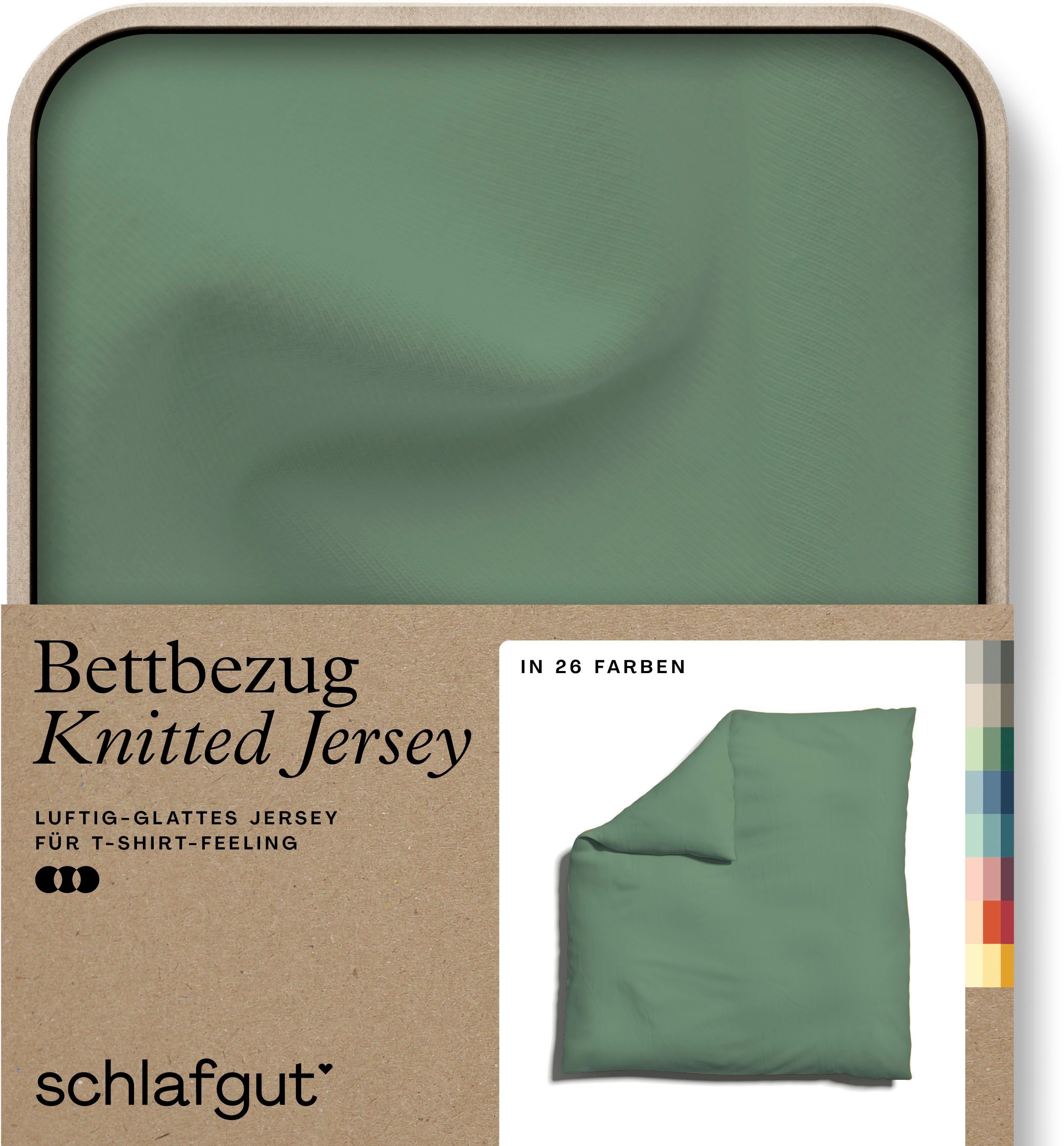 Schlafgut Bettbezug Knitted Jersey uni, aus günstig online kaufen