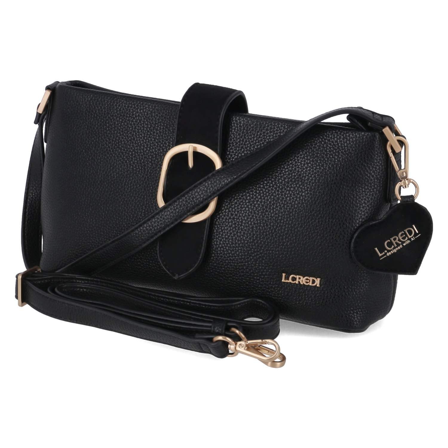 L. CREDI Handtasche L.Credi 1006643/200 Damen Umhängetaschen Synthetik black