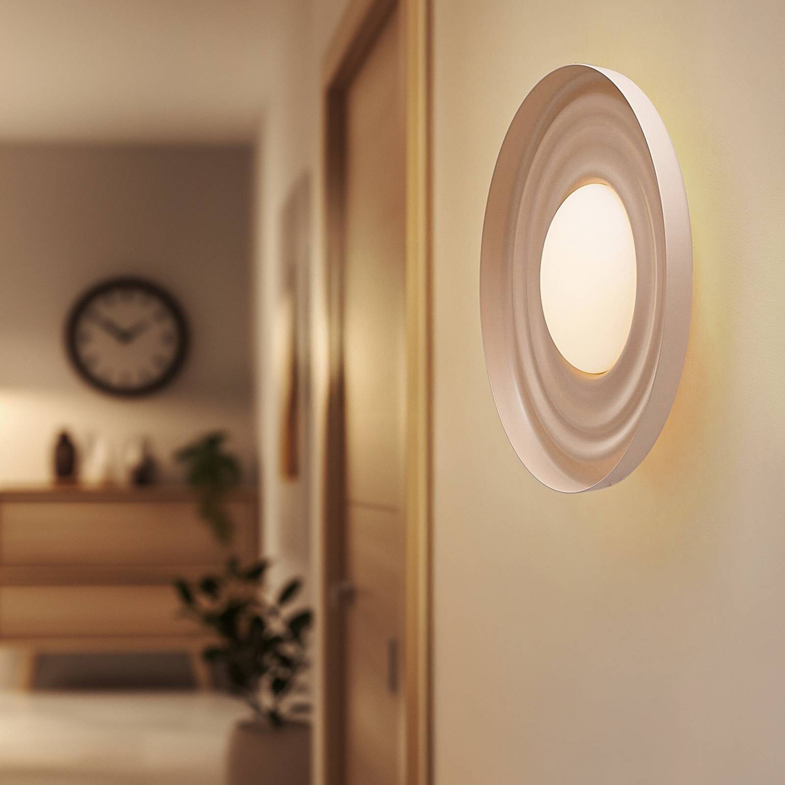Lindby Wandleuchte Waves, LED 19 W gesamt, warmweiß