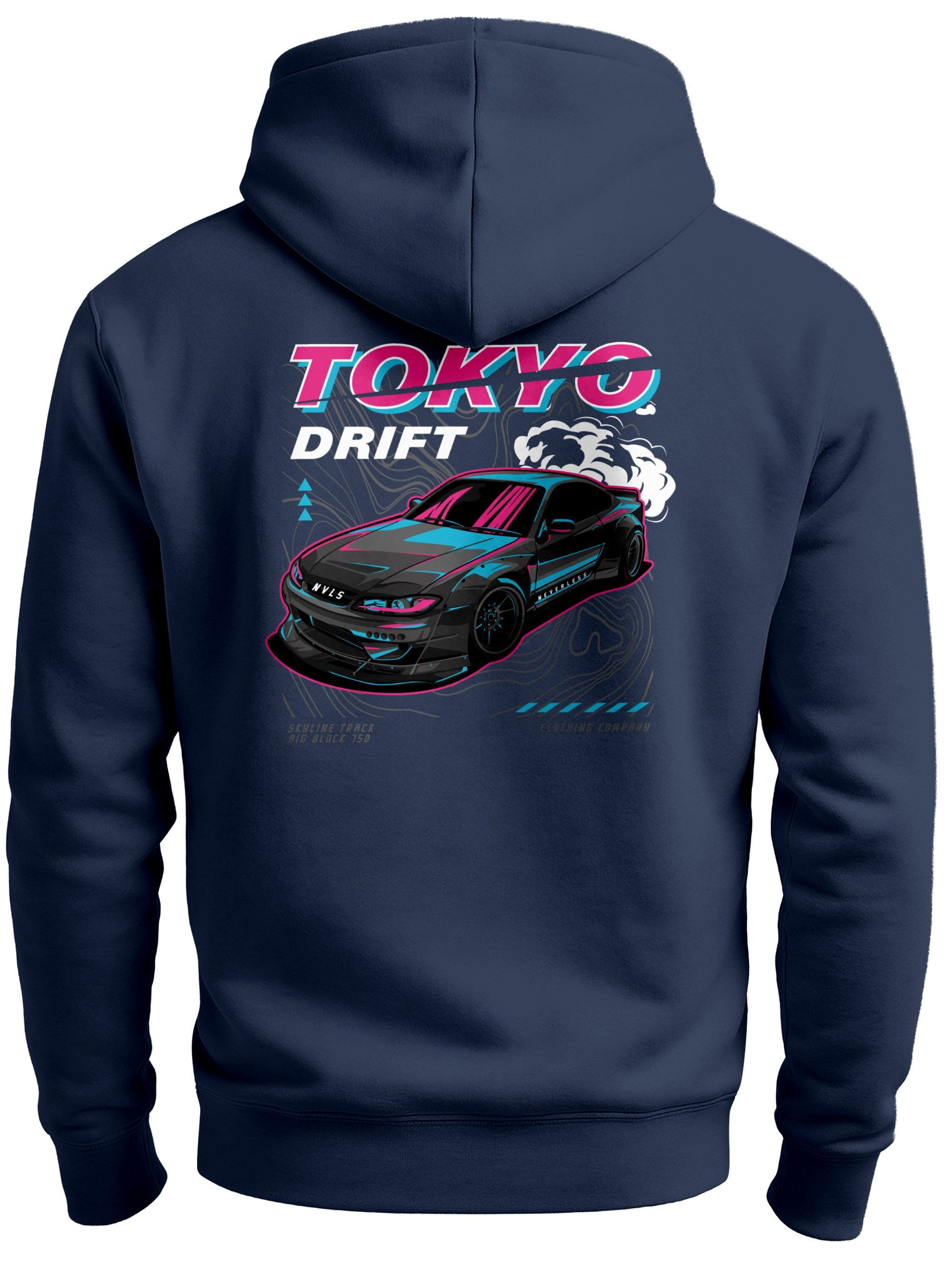 Neverless Hoodie Hoodie Backprint Herren Tokyo günstig online kaufen