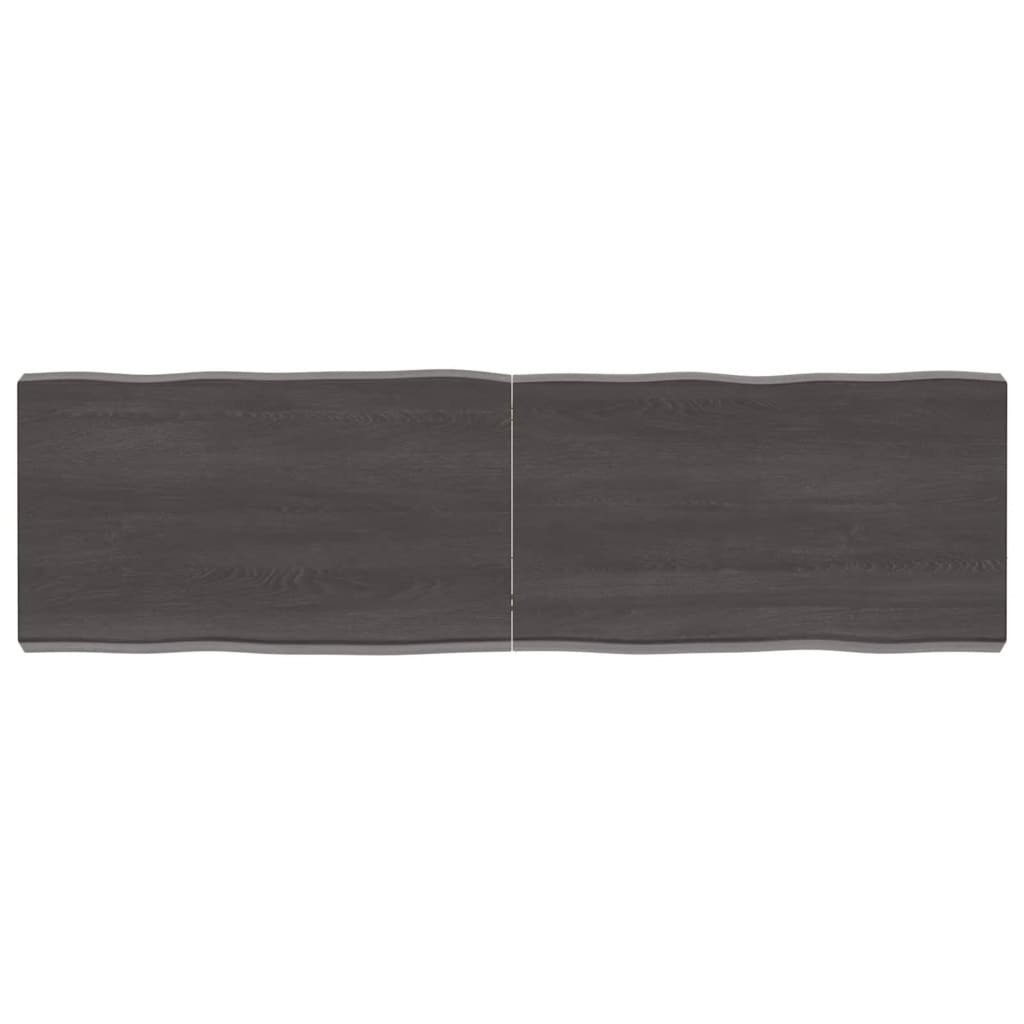 furnicato Tischplatte 140x40x(2-6) cm Massivholz Behandelt Baumkante (1 St)