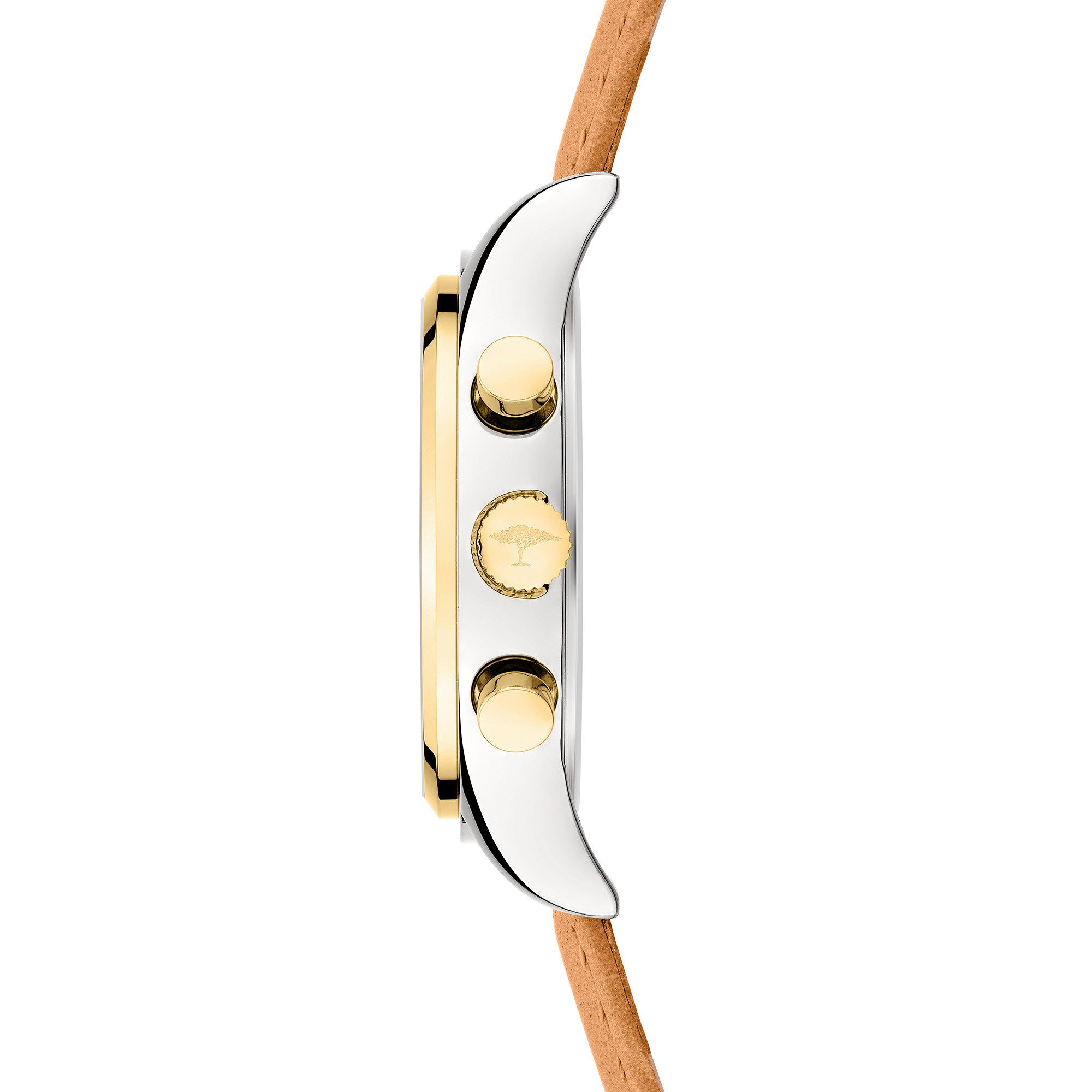 FYNCH-HATTON Chronograph FHT-0013-LC, Quarzuhr, Armbanduhr, Damenuhr, Lederarmband, analog, Stoppfunktion