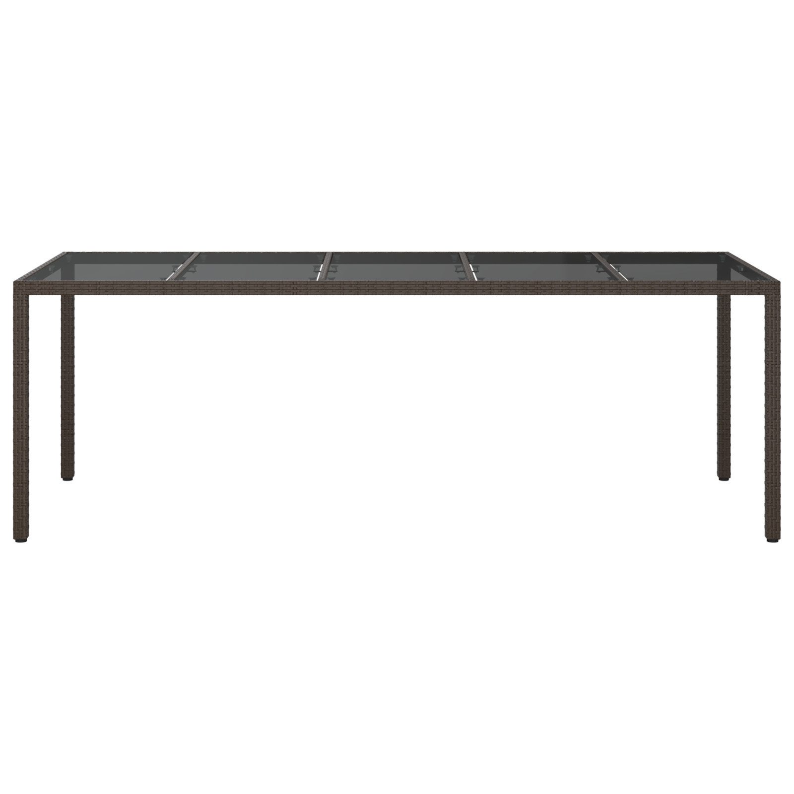 vidaXL Gartentisch Gartentisch Braun 250x100x75 cm günstig online kaufen
