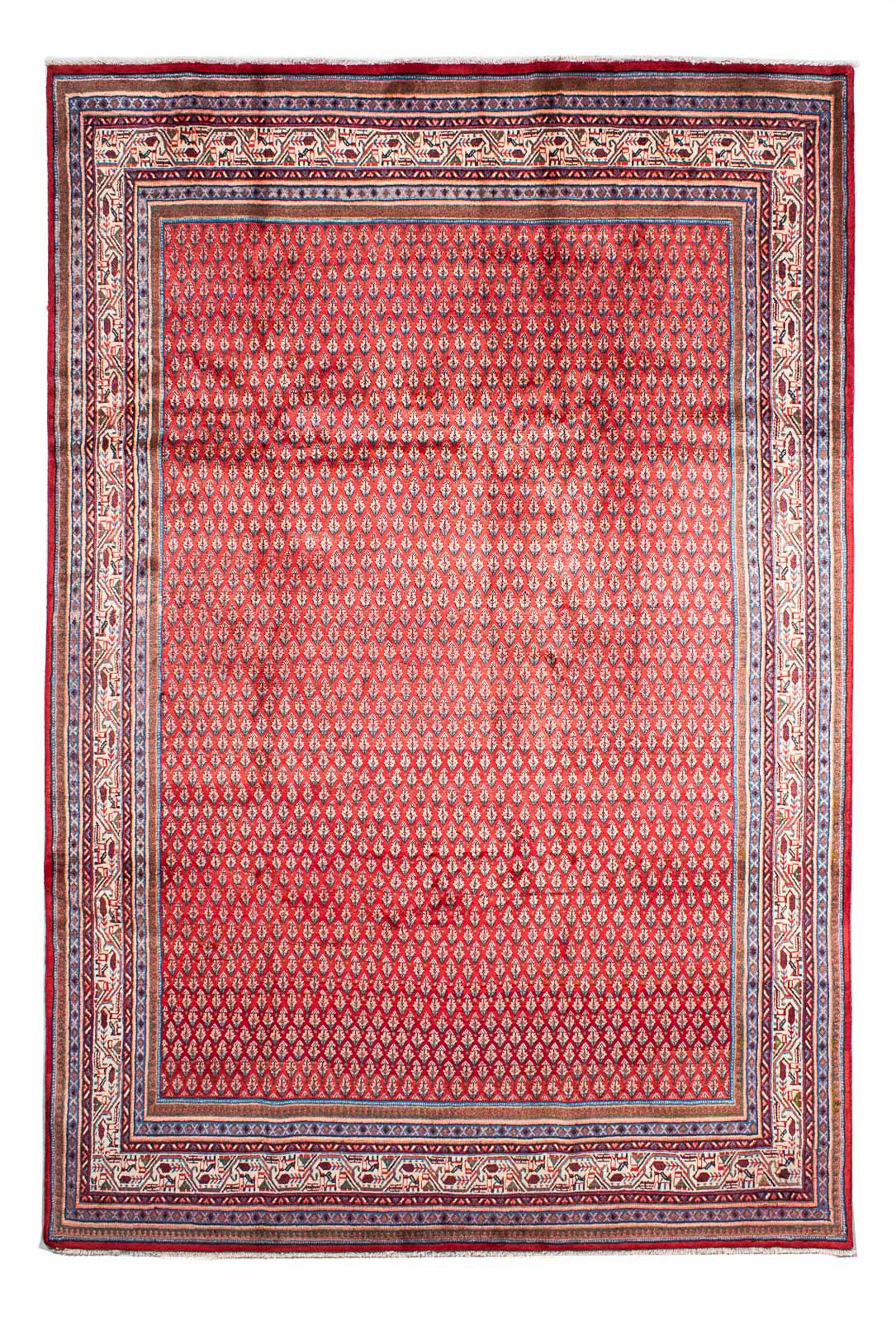 Orientteppich - mm, Einzelstück Mir rot, Zertifikat Perser x - Handgeknüpft, rechteckig, mit cm 10 Wohnzimmer, 219 Höhe: morgenland, - 317