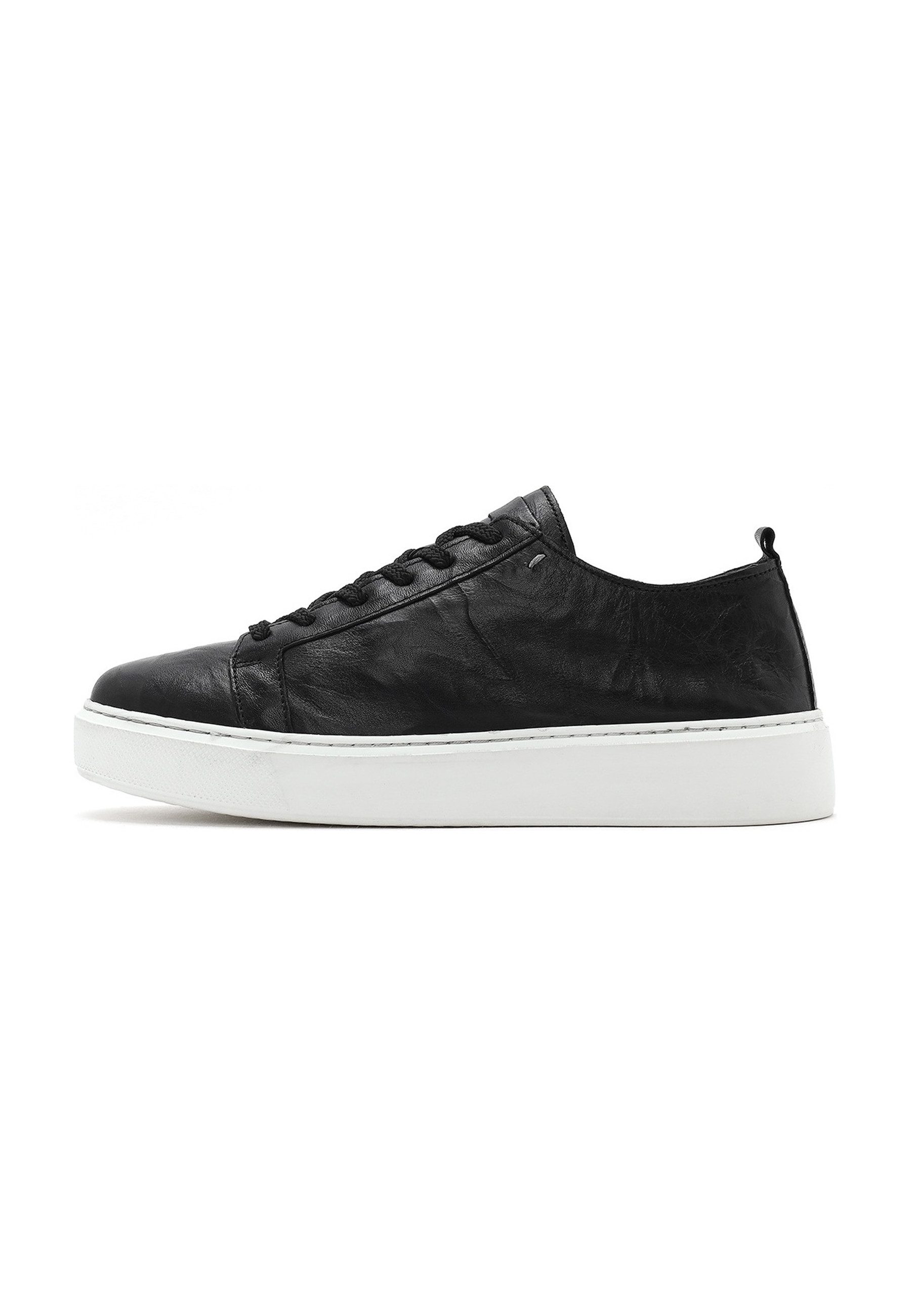 Derimod Leder Sneaker Sneaker Echtes Leder, EVA-Sohle, Schnürverschluss, Bequeme Passform