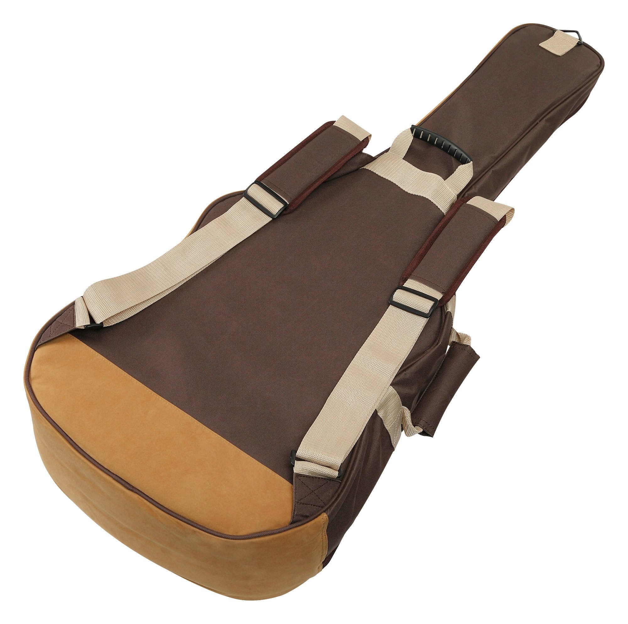 Ibanez Gitarrentasche ICB541-BR Powerpad Gigbag für Klassikgitarre Brown, gepolsterter Boden & Seitenwände in Wildleder-Optik