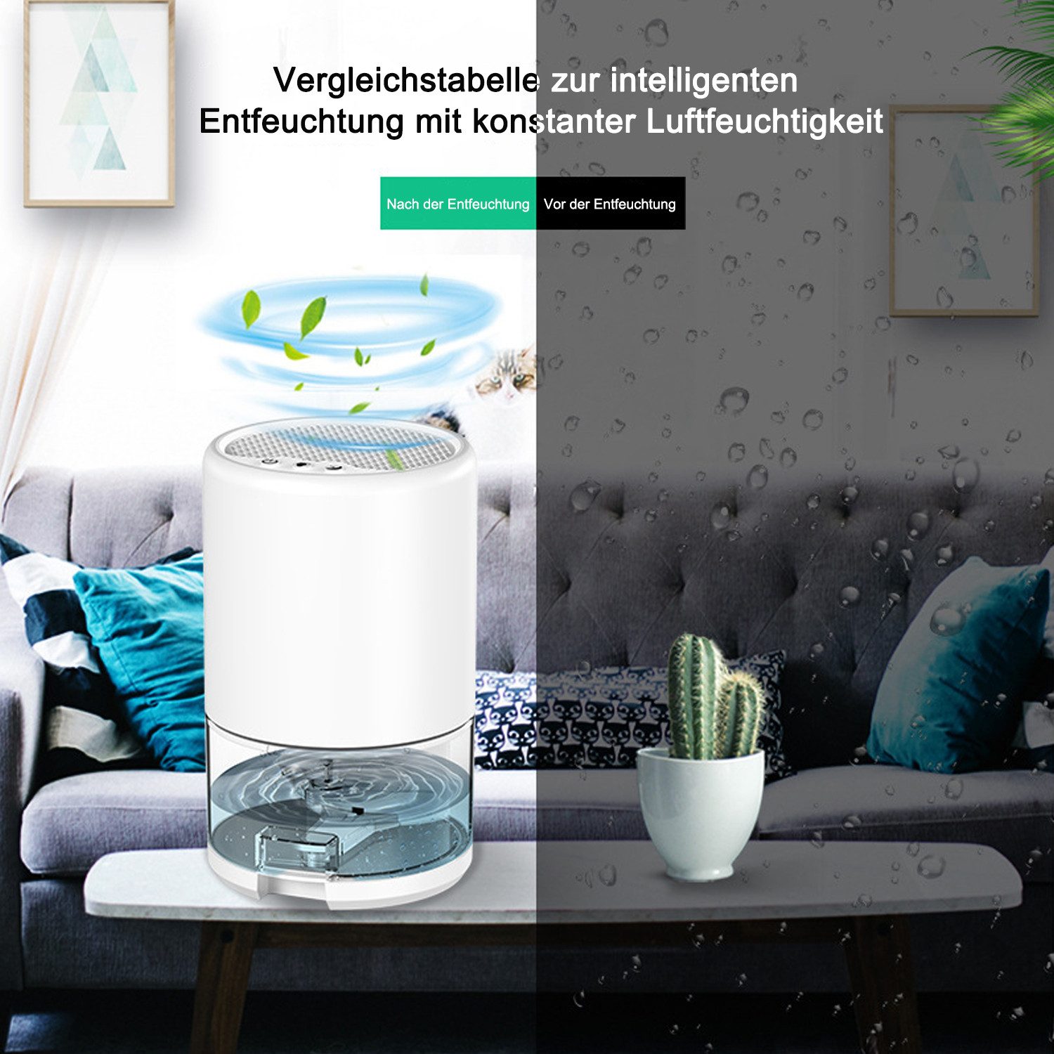 MODFU Luftentfeuchter Tragbarer Mini Raumentfeuchter Entfeuchter günstig online kaufen