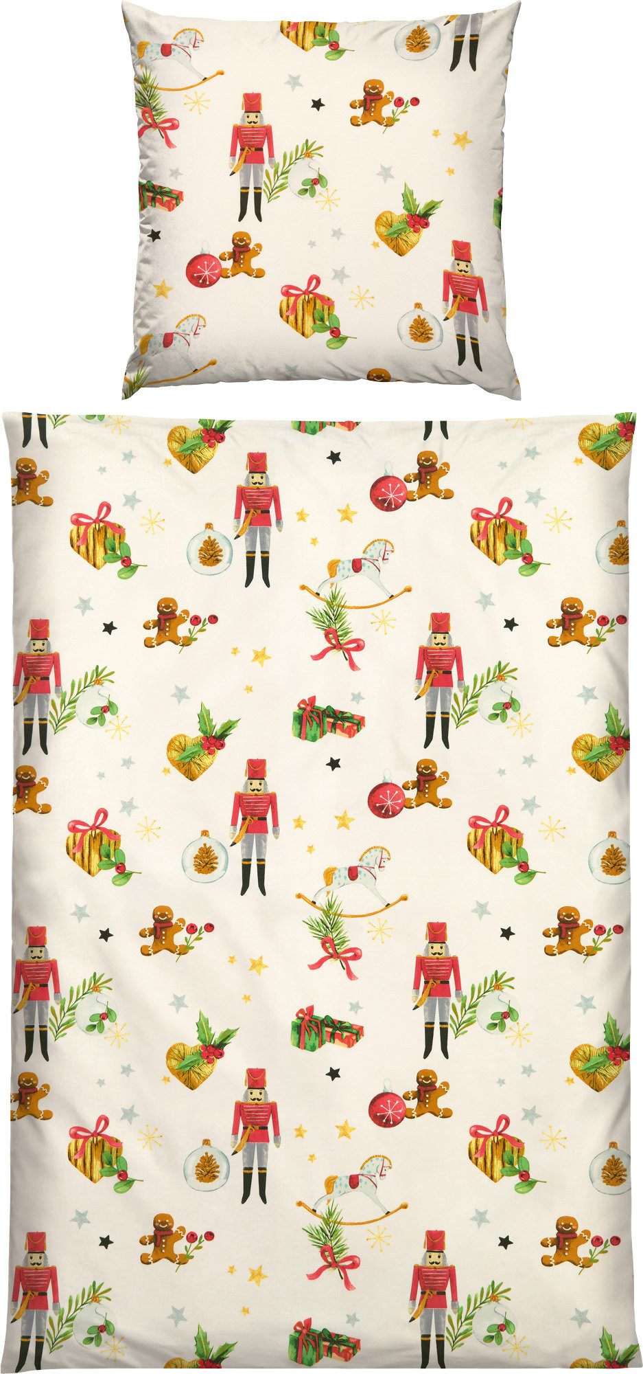 Erwin Müller Bettwäsche Bettwäsche, Biber, Edelflanell Motiv: Weihnachtsmot günstig online kaufen