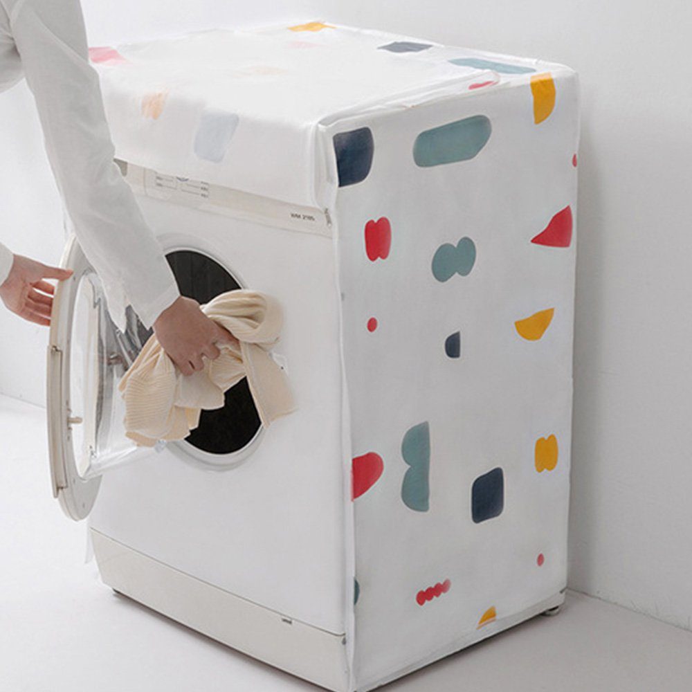 FELIXLEO Wäschespinne-Schutzhülle Waschmaschinenabdeckung wasserdichte mit Reißverschluss 87*57.5*56cm