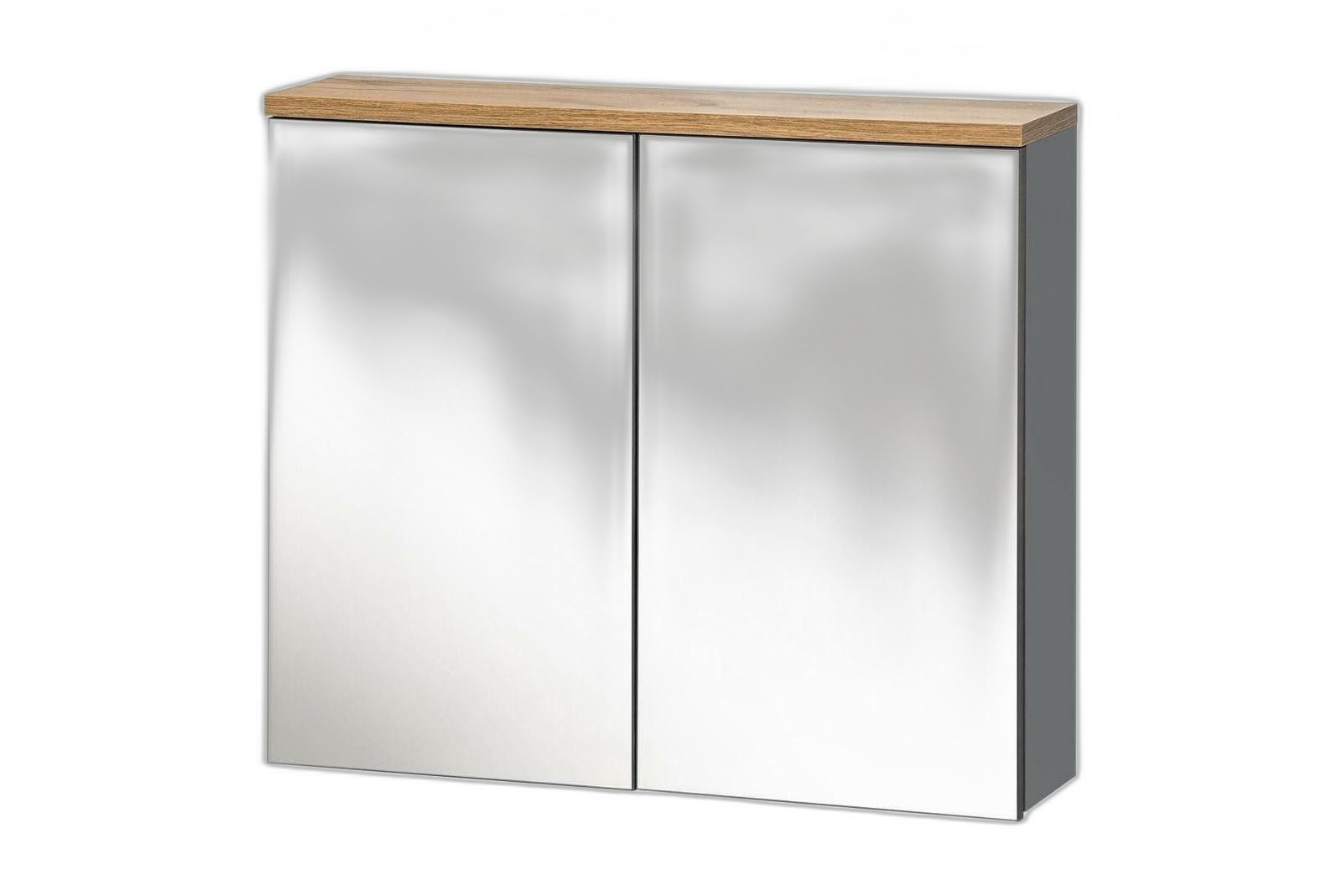 Badezimmerspiegelschrank Eleganter Badschrank aus Holz mit integriertem Spiegel
