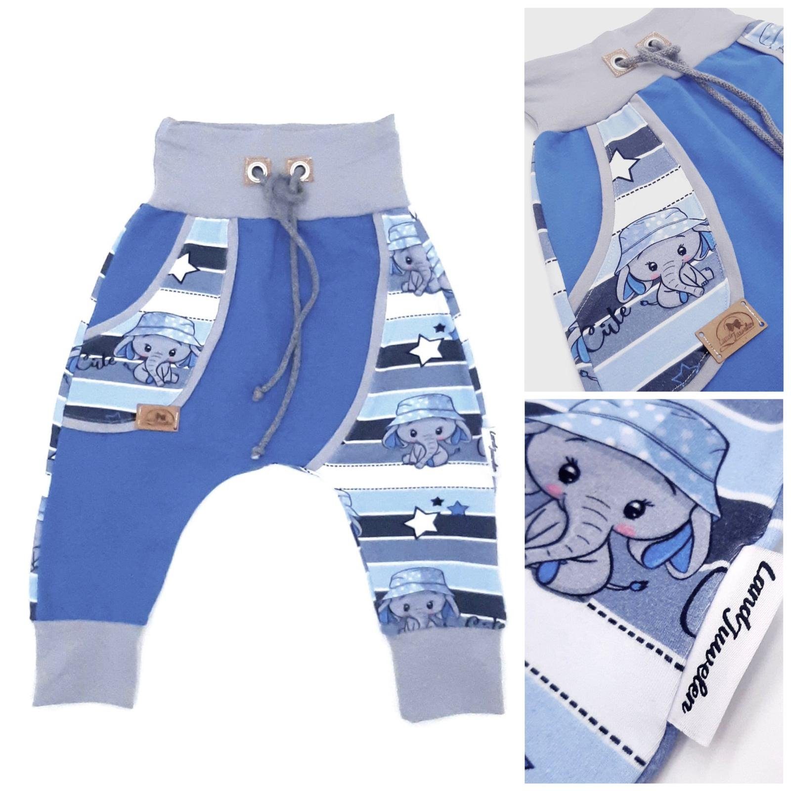 Pumphose ELEFANT BLAU mit Tasche Pumphose