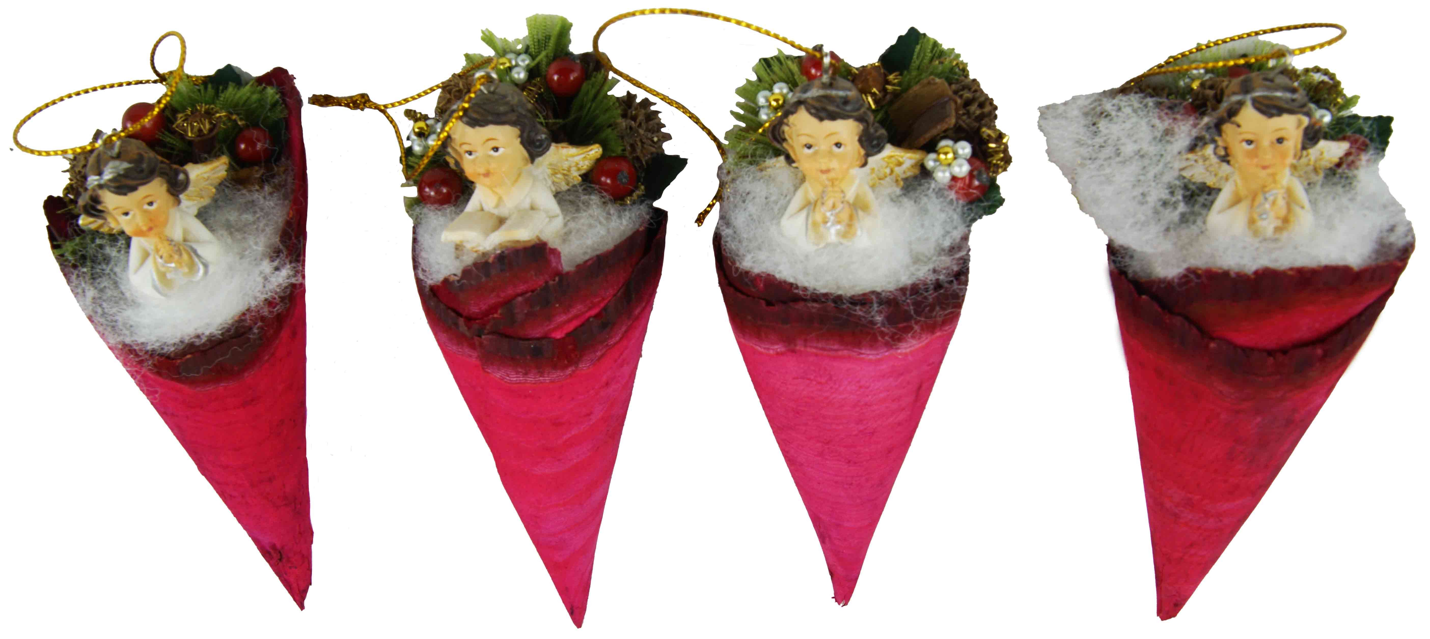Krippenursel Christbaumschmuck 4er Set Weihnachtsaufhänger (4-tlg)