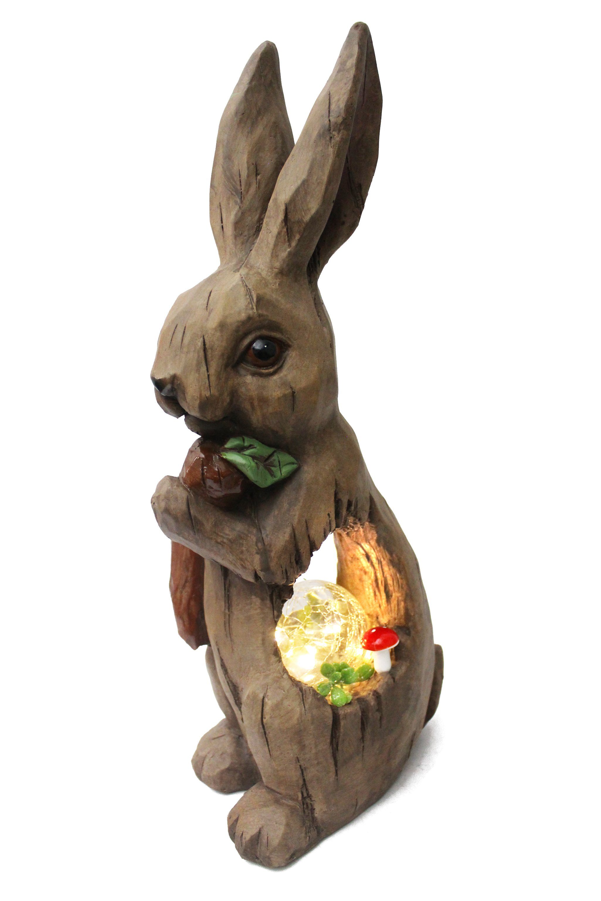 Arnusa Gartenfigur Große Solar Gartendekoration Hase günstig online kaufen