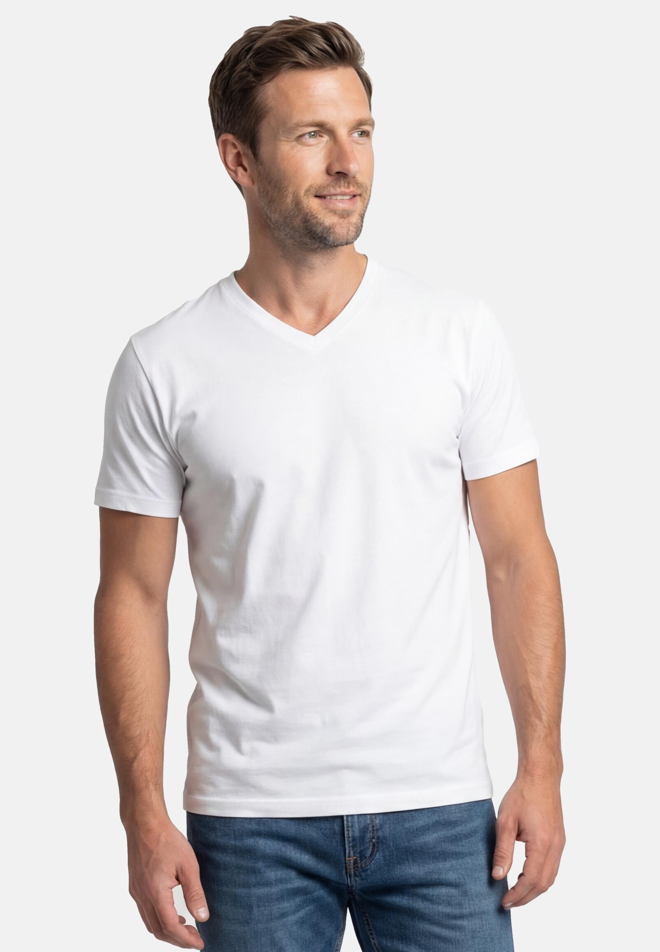 LERROS T-Shirt 6er Pack Basic (Spar-Set, 6-tlg) T-Shirt - Baumwolle - Atmun günstig online kaufen