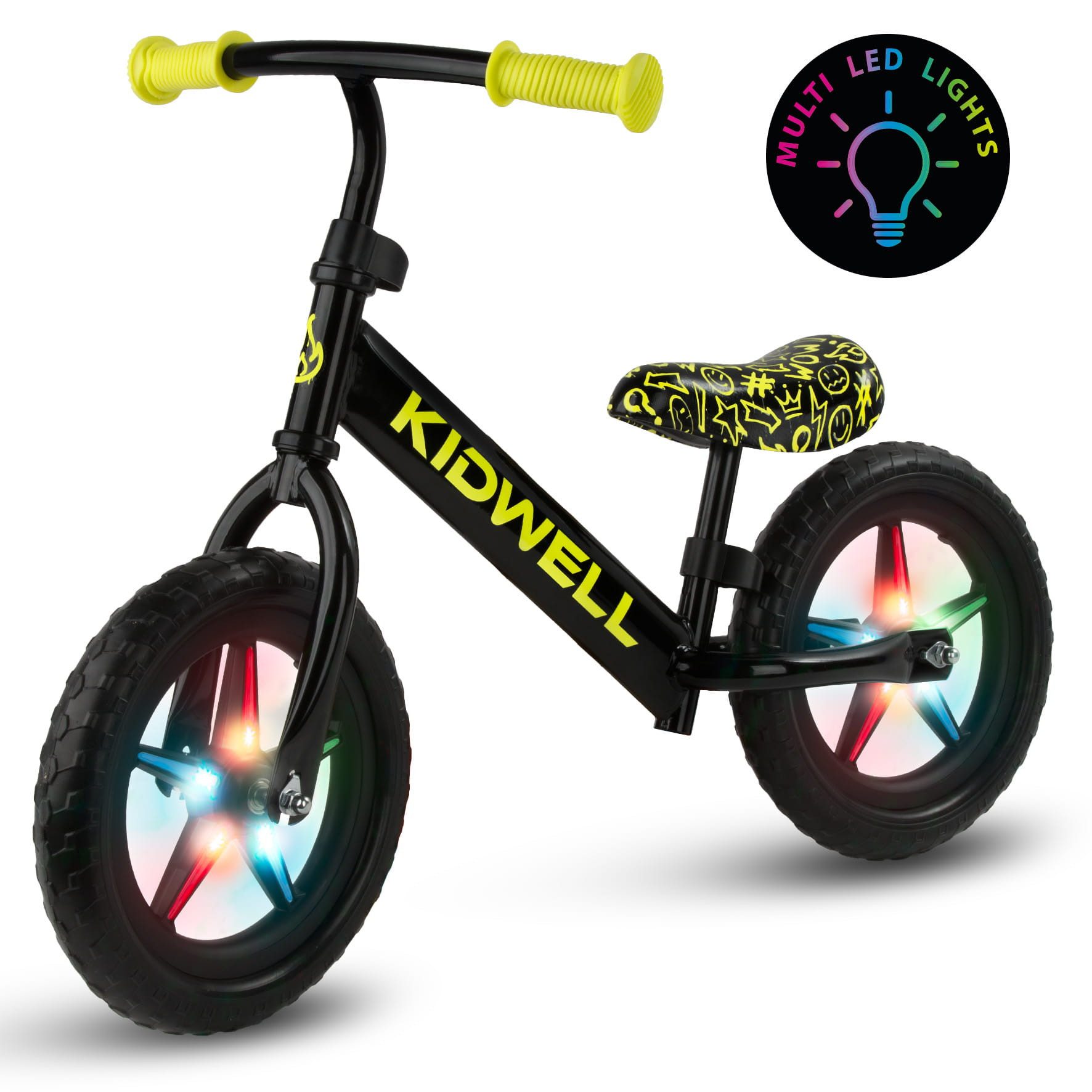 COIL Fahrrad-Laufrad Lauflernrad, Kinderlaufrad, Fahrer, Balance Bike, LED-Felge, EVA-Reifen, Gewicht: 2,8 kg, Maximalgewicht 30 kg – Bild 2 von 5