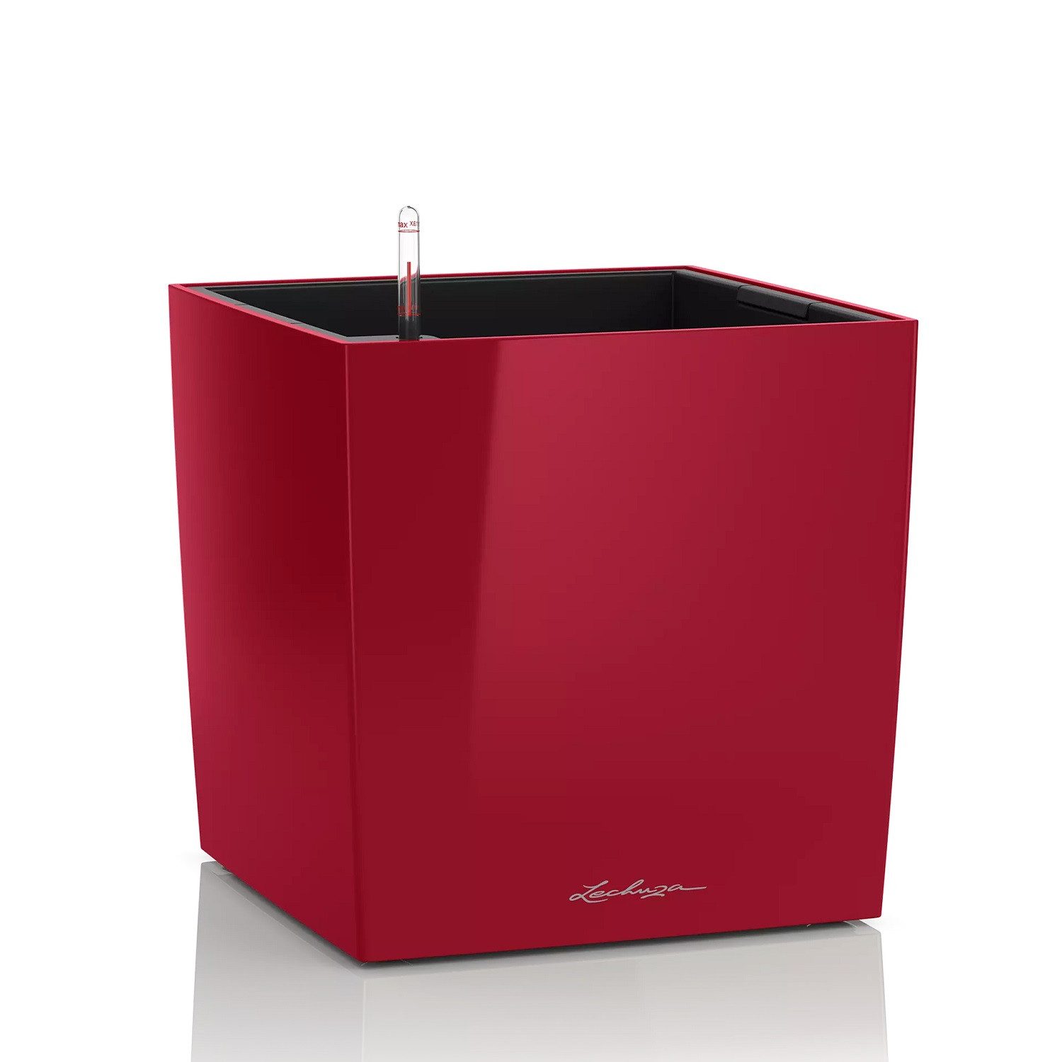 Lechuza® Плантатор Cube 30 scarlet rot hochglanz