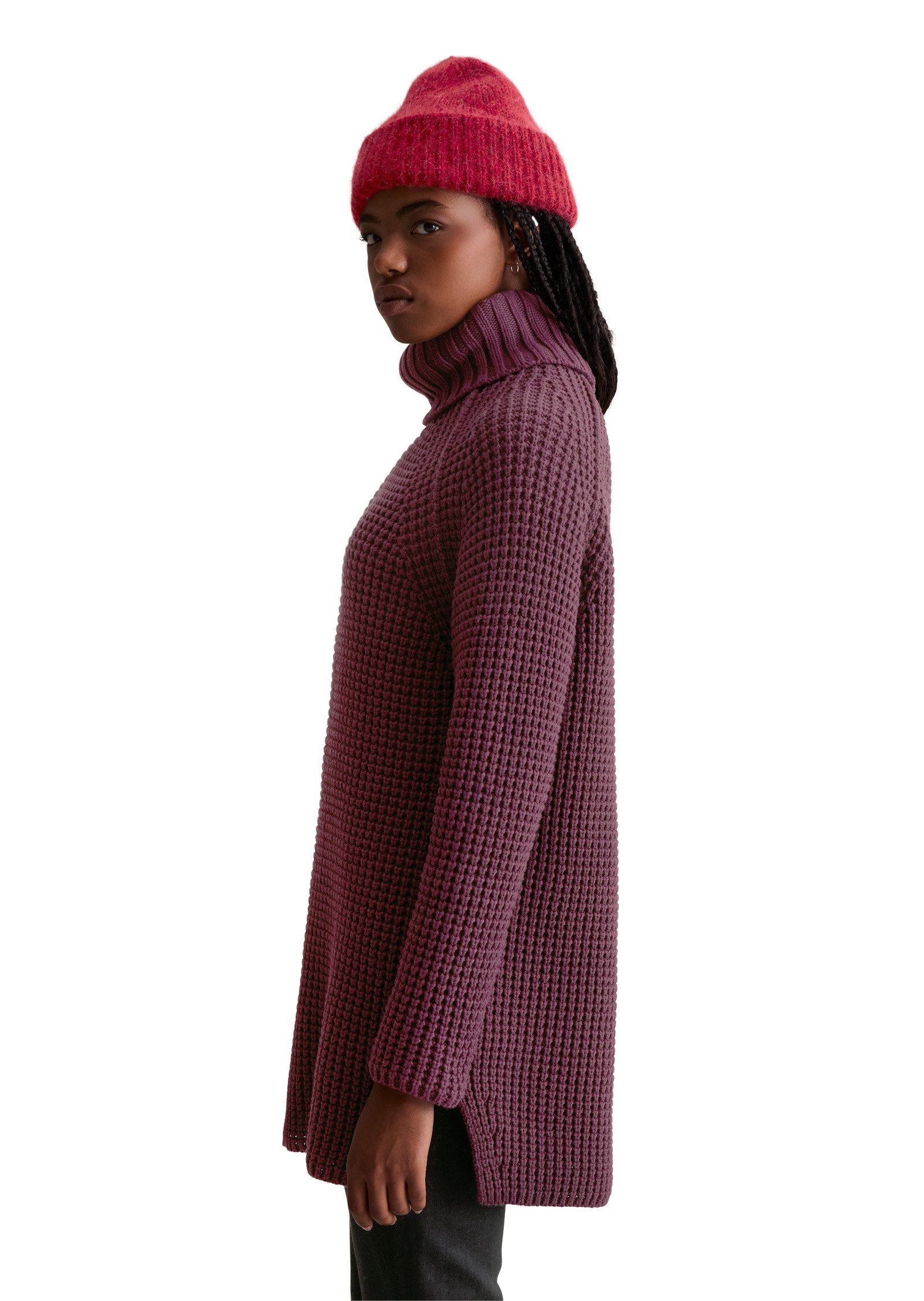 Marc O'Polo DENIM Stehkragenpullover aus Organic Cotton-Mix günstig online kaufen