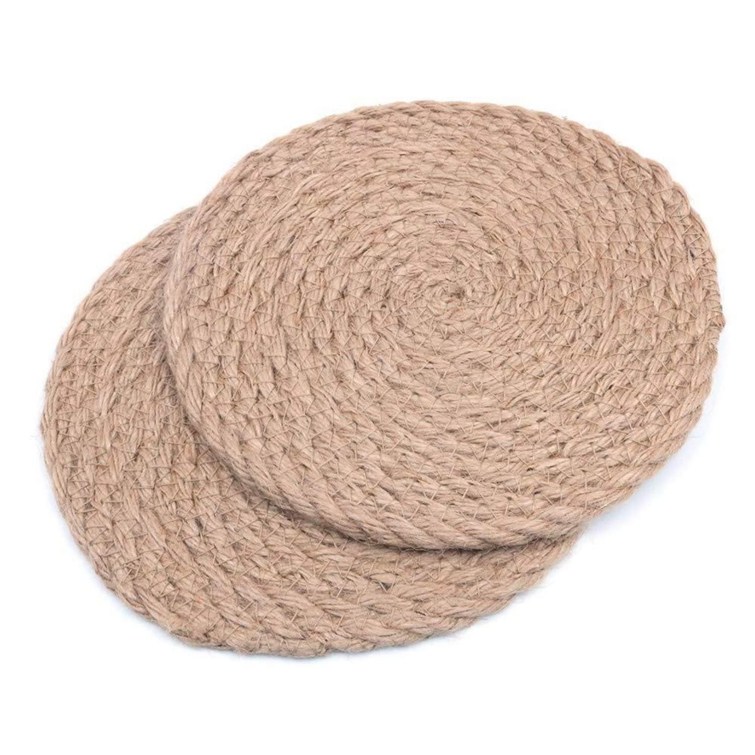 LuxusKollektion Tassenuntersetzer Rattan Isolierpad 7 Zoll
