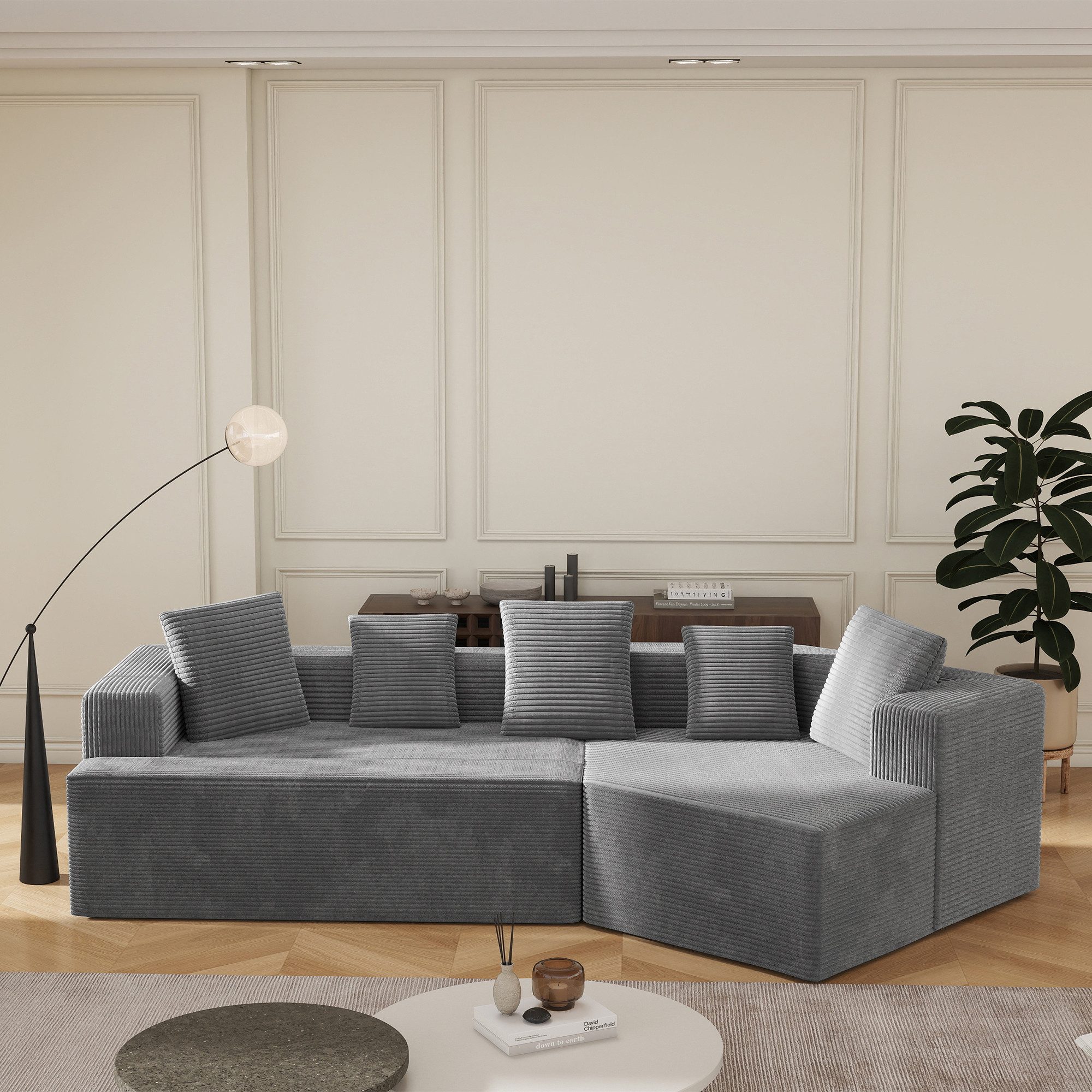 OKWISH Sofa Ecksofa,Loungesofa mit Wolken Kombinationssofa, 312 cm Modulare günstig online kaufen