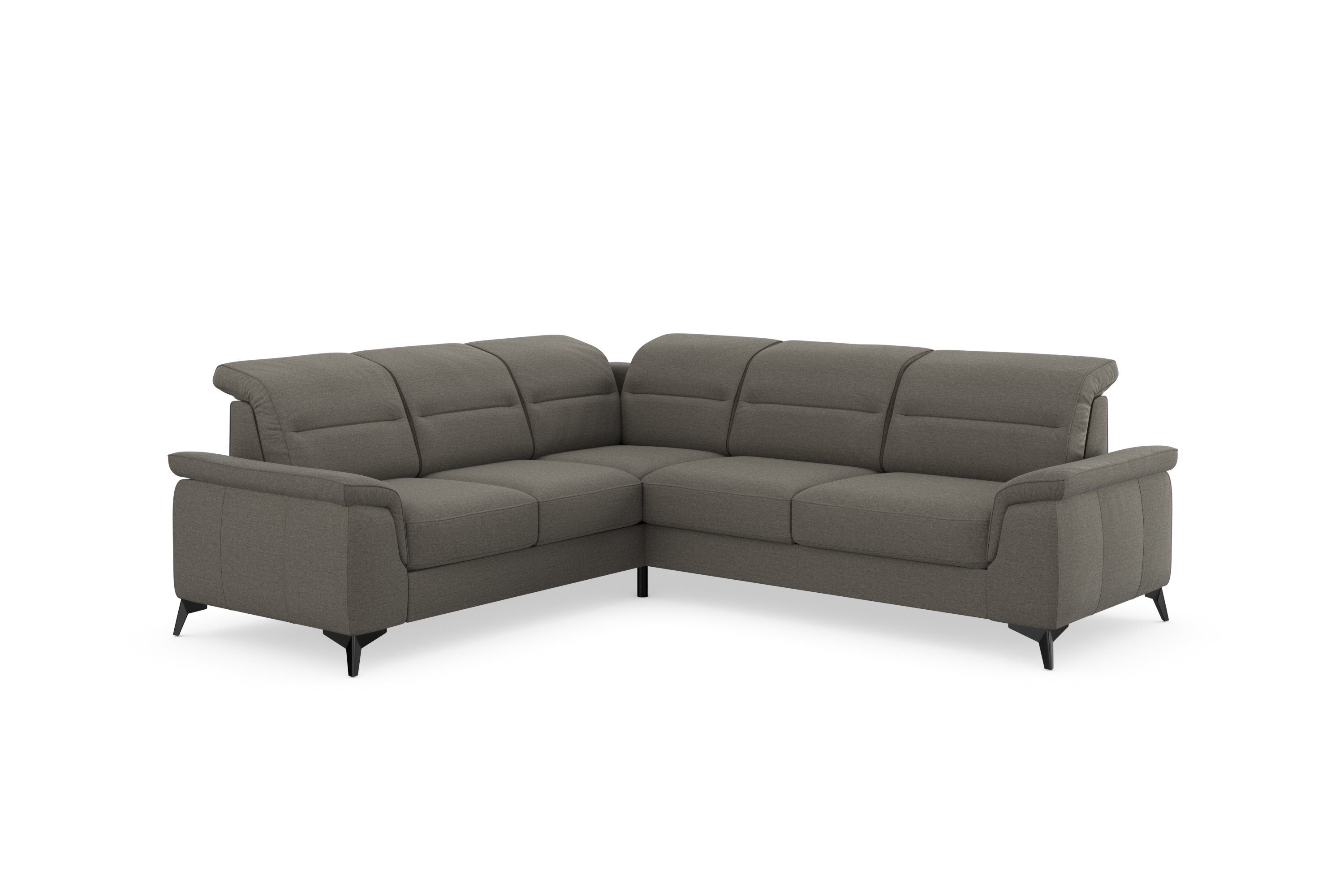 sit&more Ecksofa Sinatra, optinal Armteilfunktion, mit Kopfteilverstellung Metallfüße und