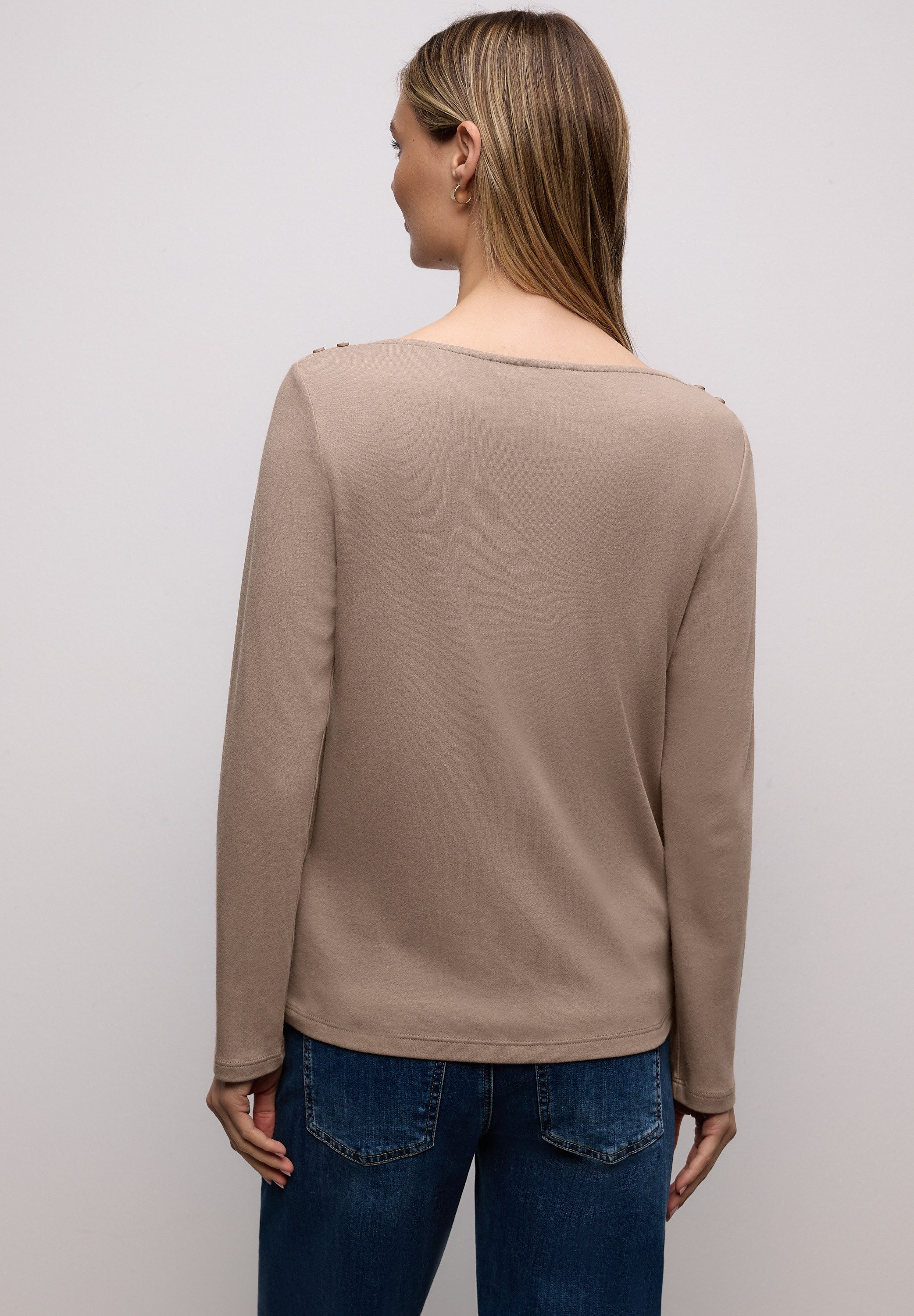 STREET ONE Langarmshirt im soften Baumwoll-Mix günstig online kaufen