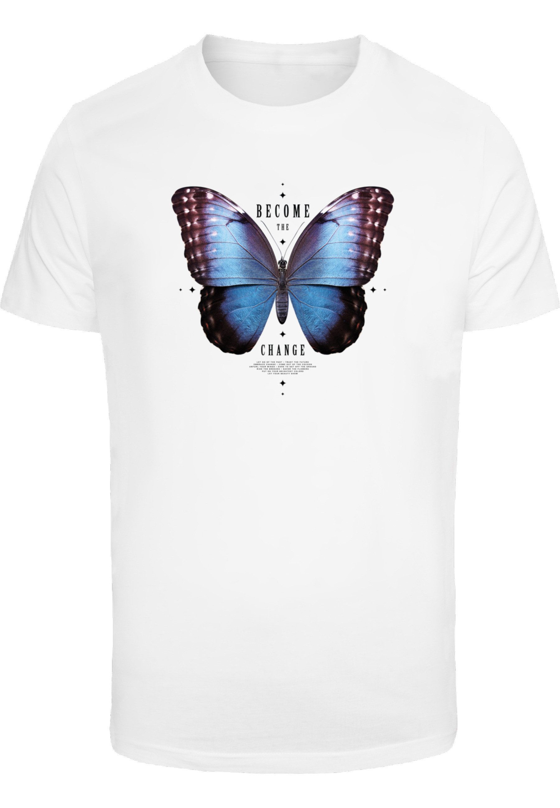 MisterTee T-Shirt MisterTee Herren Become the Change Butterfly Tee (1-tlg) günstig online kaufen