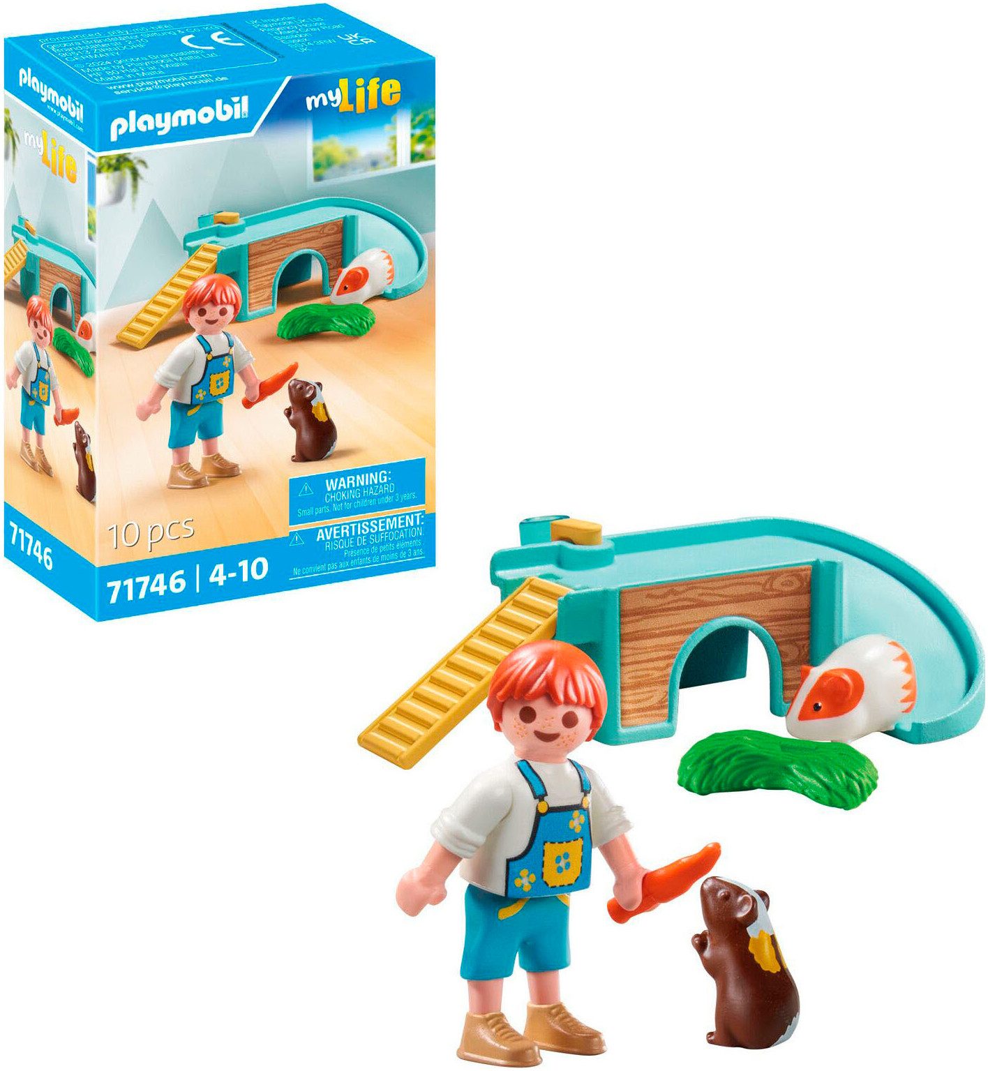 Playmobil® Junge mit Meerschweinchen (71746), Playmobil My Life Konstruktio günstig online kaufen