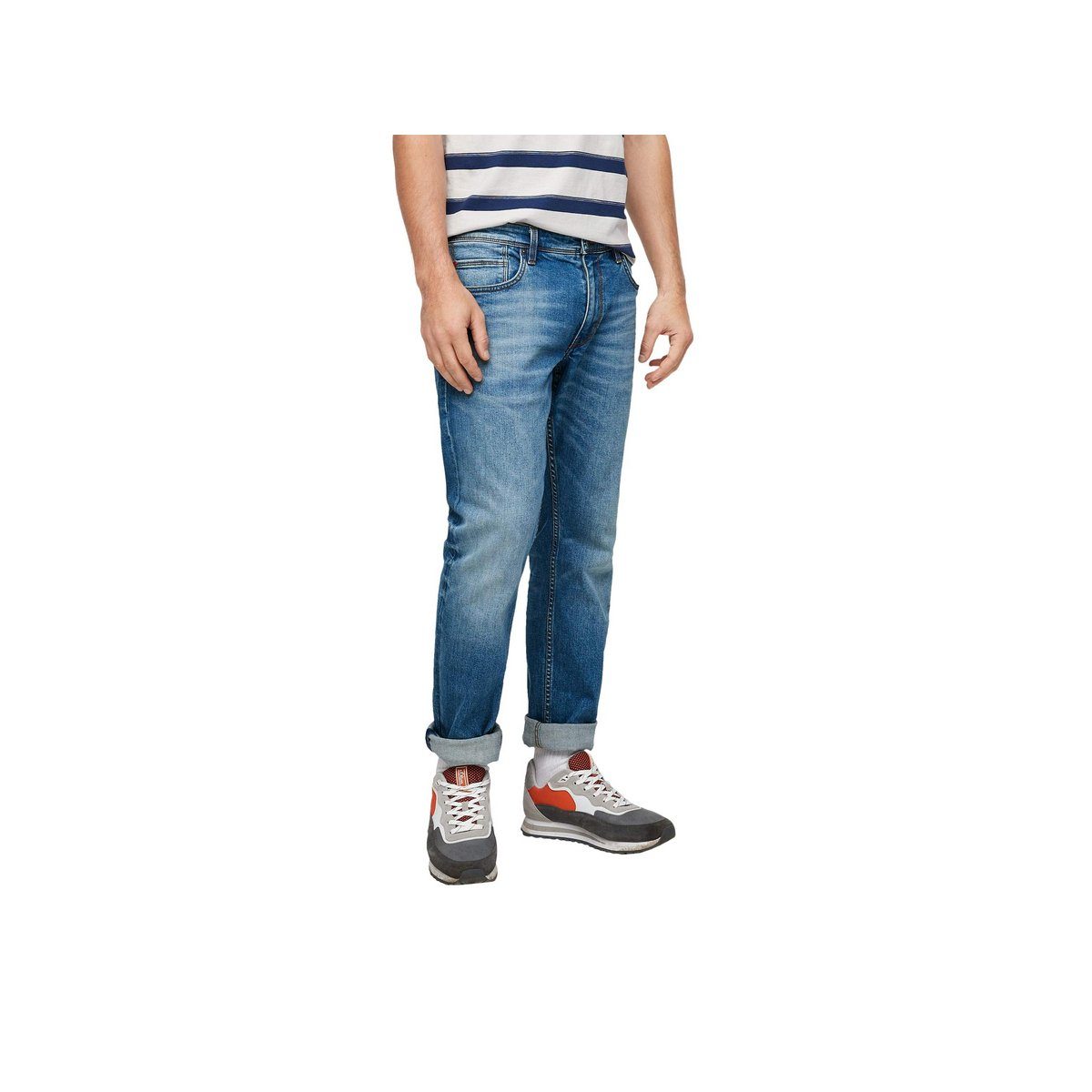 (1-tlg) s.Oliver regular Straight-Jeans blau