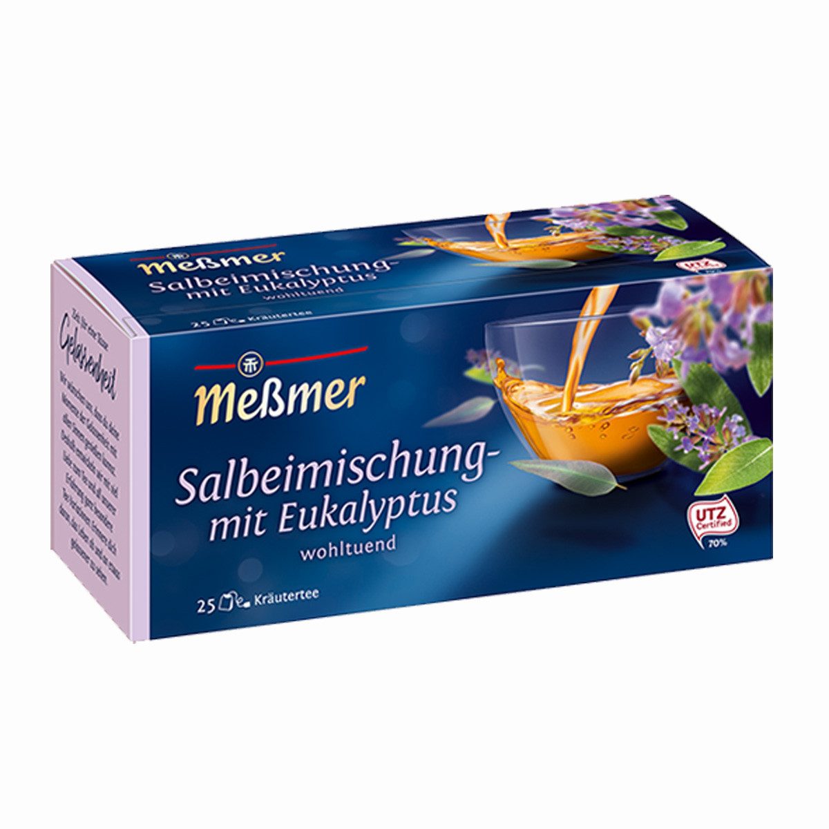 Meßmer Tee, Meßmer Salbei Mischung mit Eukalyptus würzig 25 Teebeutel 40g