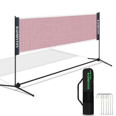 Randaco Badmintonnetz Tennisnetz 410cm Federballnetz Volleyballnetz Tragbares mit Tasche