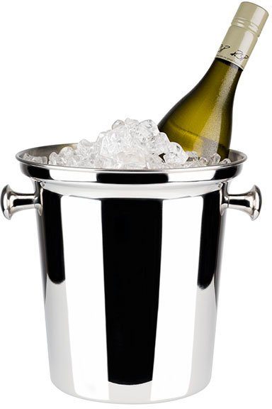 APS Wein- und Sektkühler, Edelstahl, Ø 21 cm