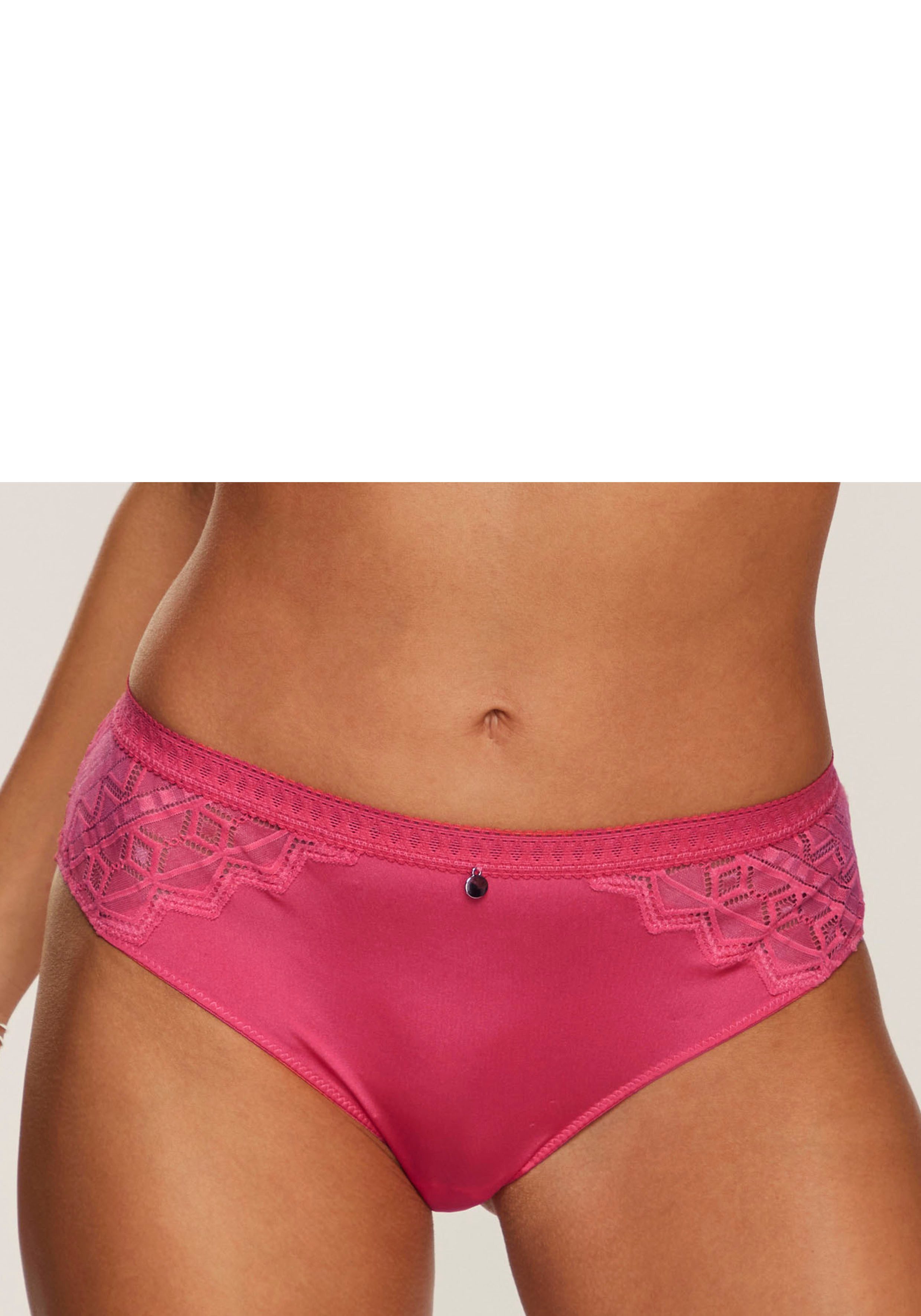 s.Oliver Slip Romane mit graphischer Spitze in transparenter Optik